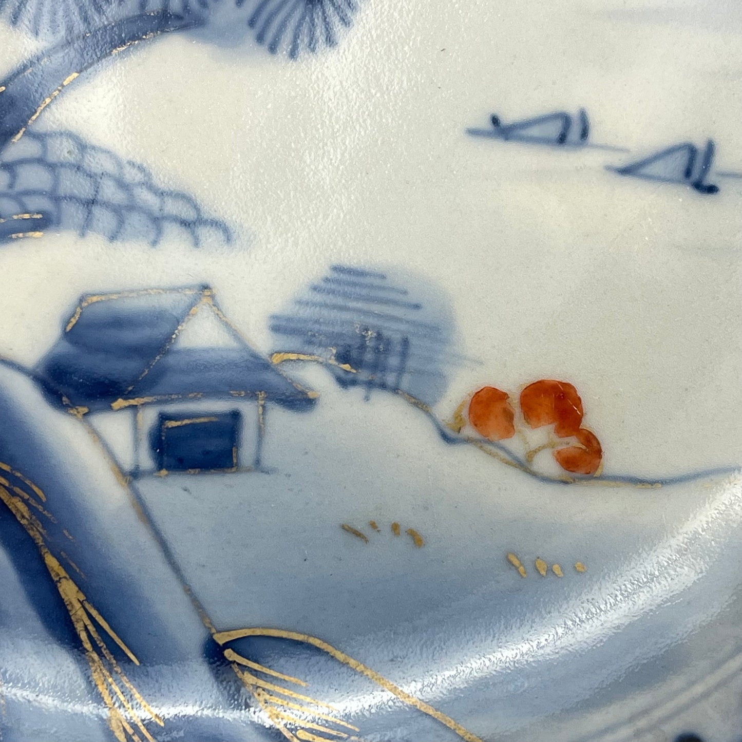 Ceramic Imari Plate dove 6"