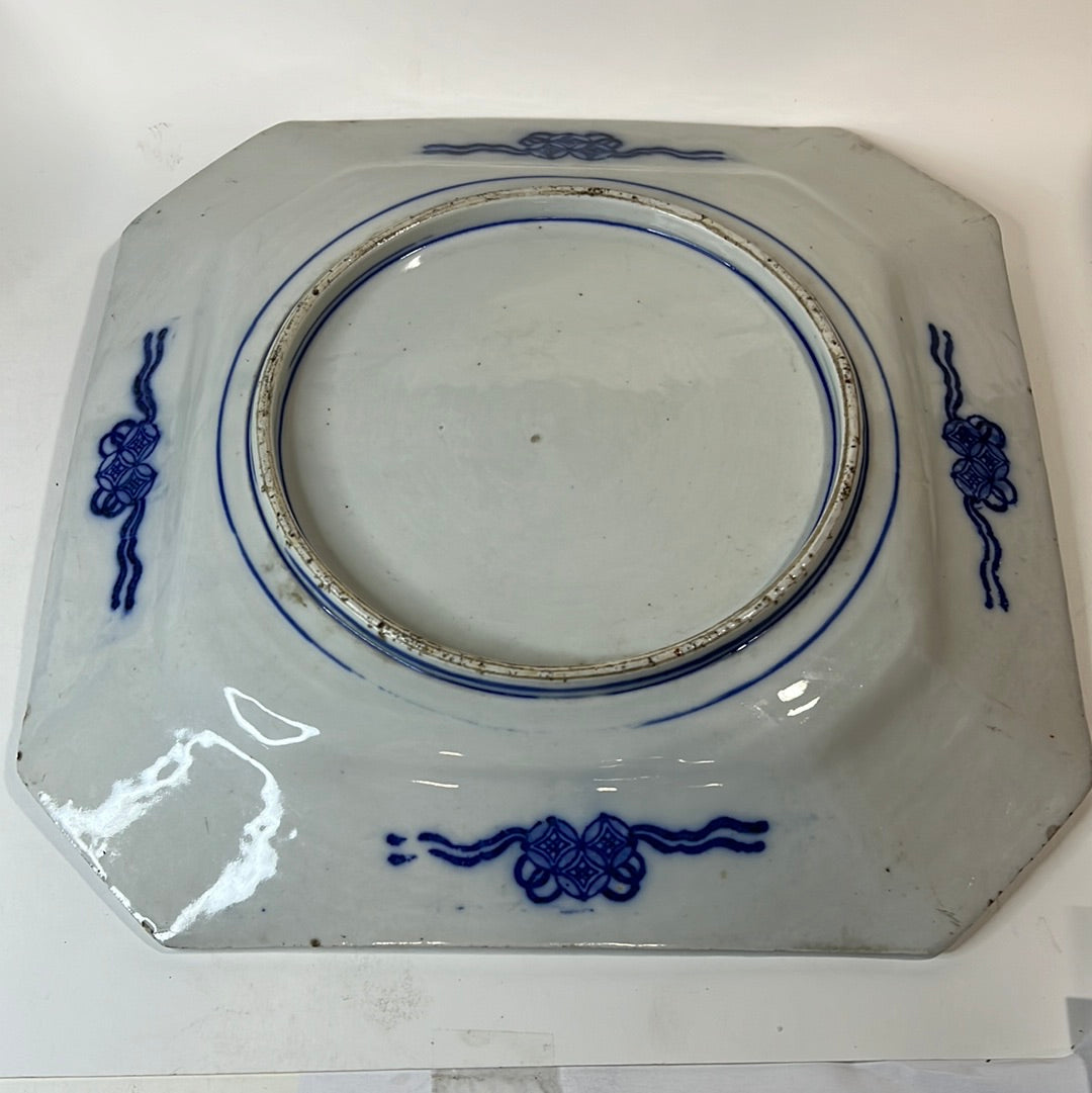 Antique Meiji Era Japanese Ceramic Imari Plate