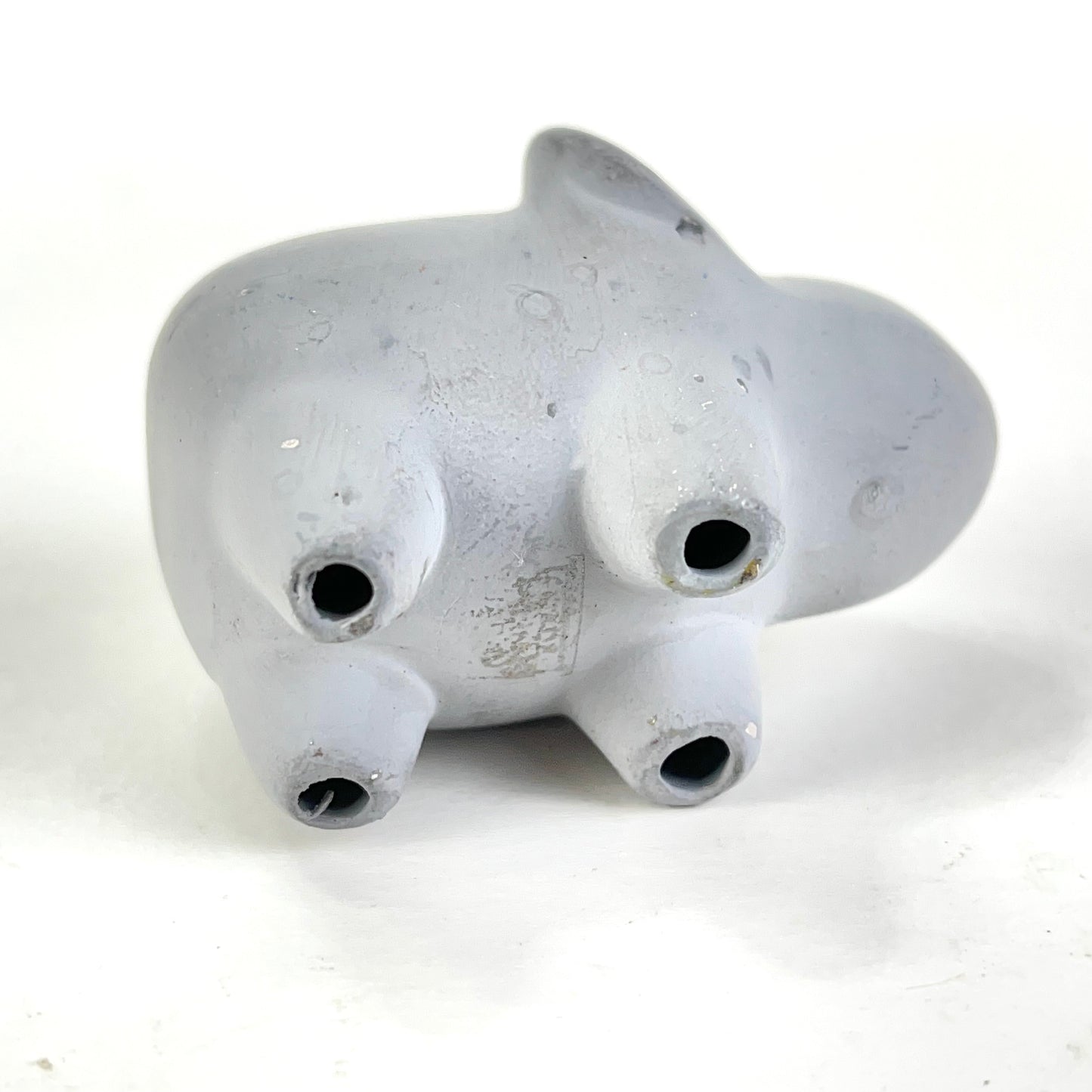Vintage Japanese Zodiac Animal Rat Small Ceramic Bell 2”