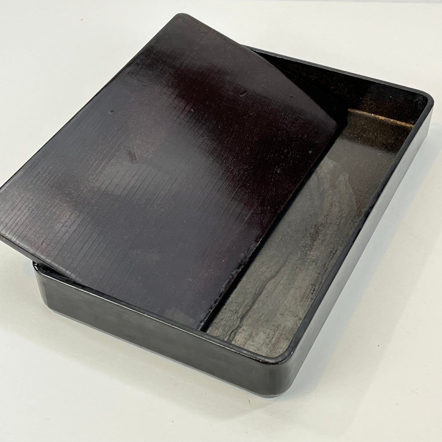 Antique Japanese Hand Made Suzuribako Calligraphy Box w/ Inscription