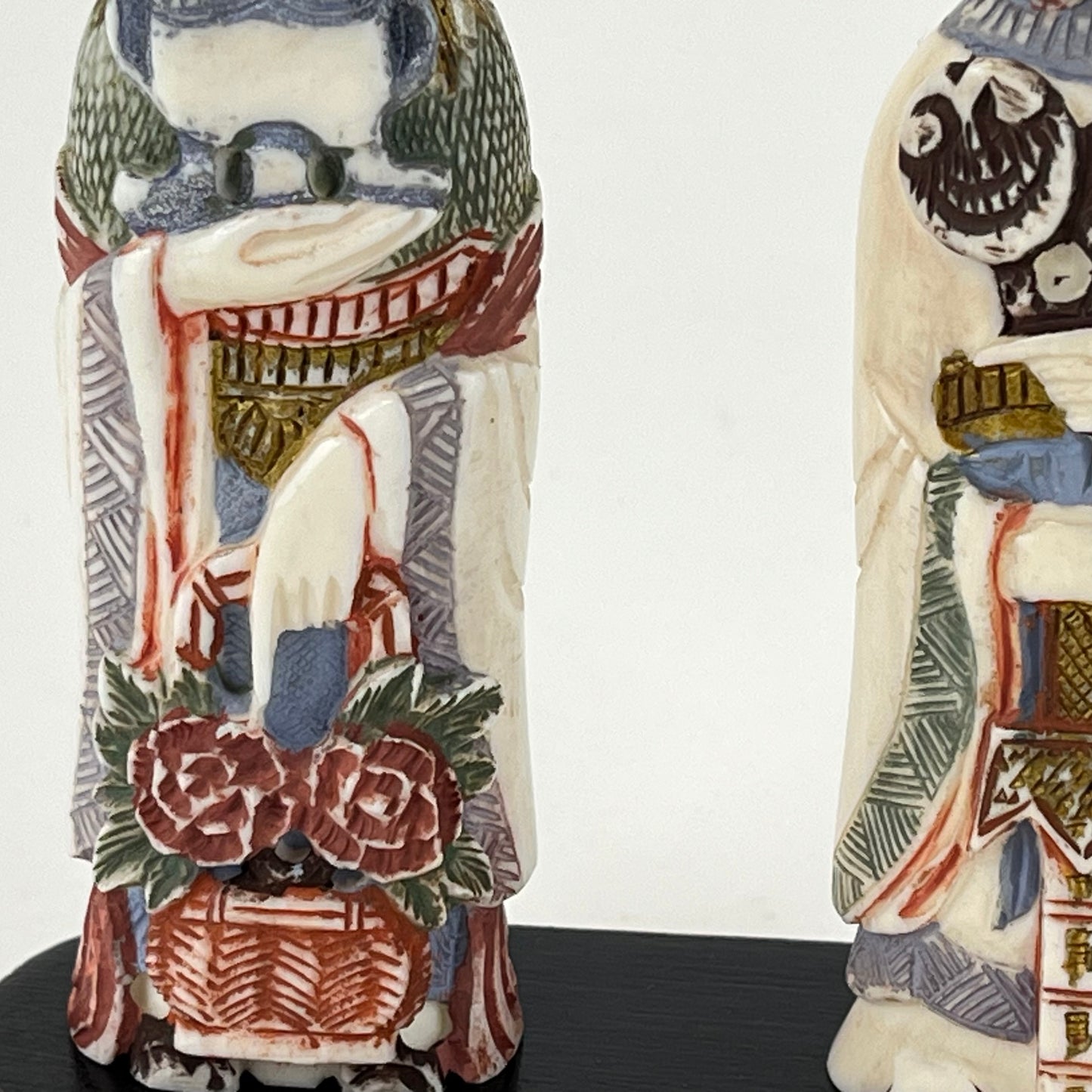 Vintage Chinese Pair of Snuff Bottles Man & Woman