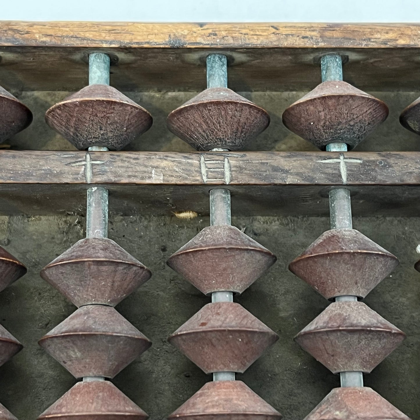 Vintage Japanese Abacus Wooden 14 Decimal Places Soroban 90 Bead