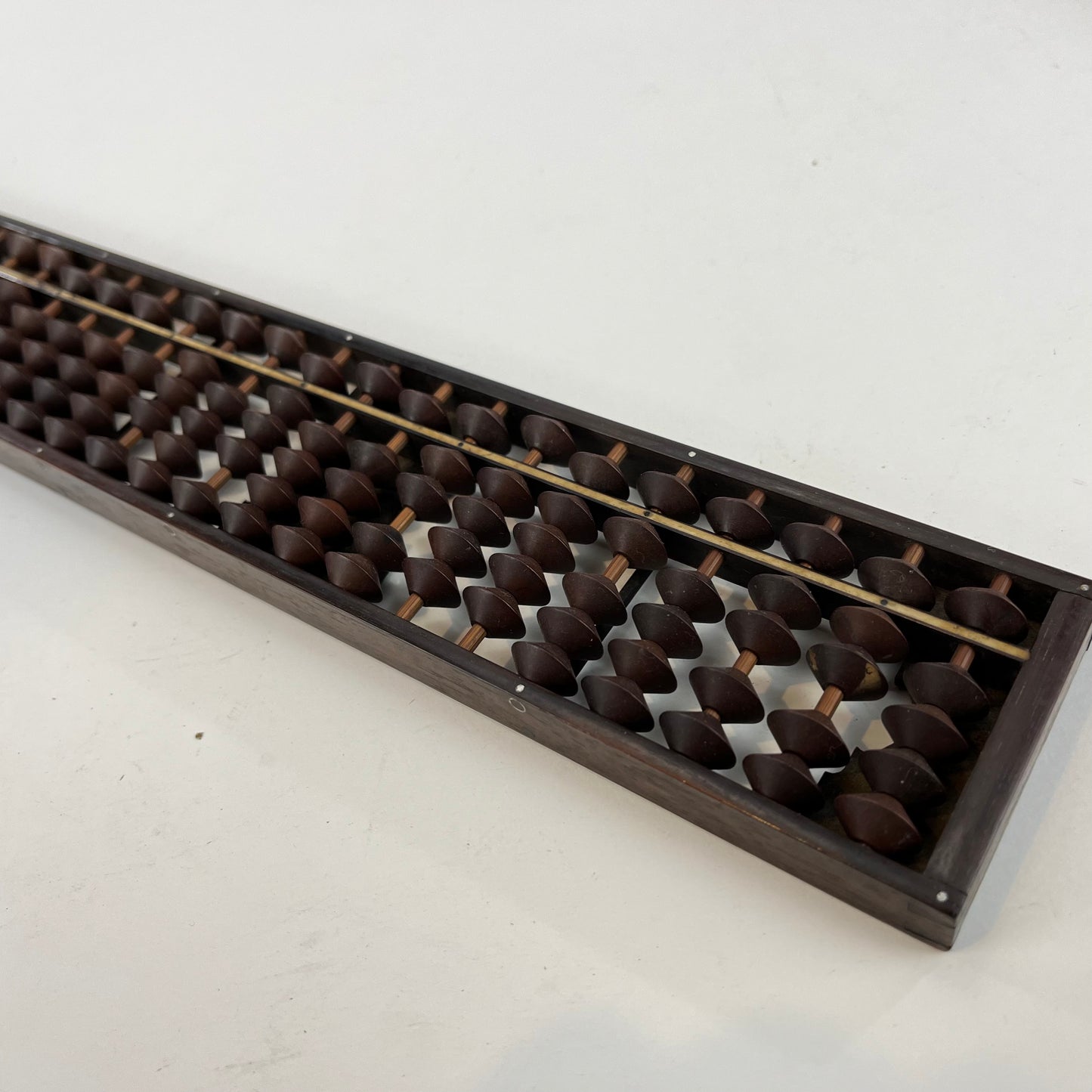 Japanese Abacus Soroban 126 Wooden Bead w/ Rolled Fingerboard 26 Decimal Places 15”Wide