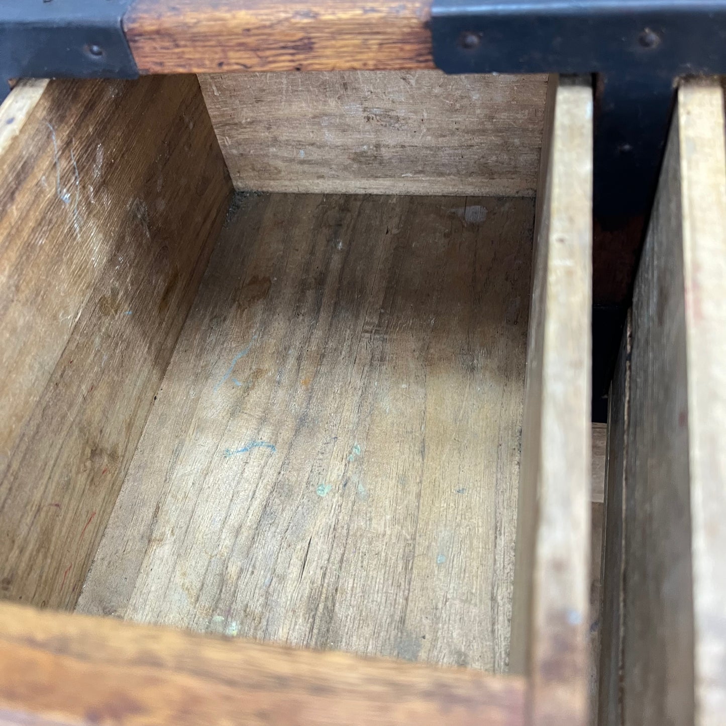 Antique Japanese Meiji Era c1910 Suzuribako Calligraphy Chest Kiri Wood Tansu 14"