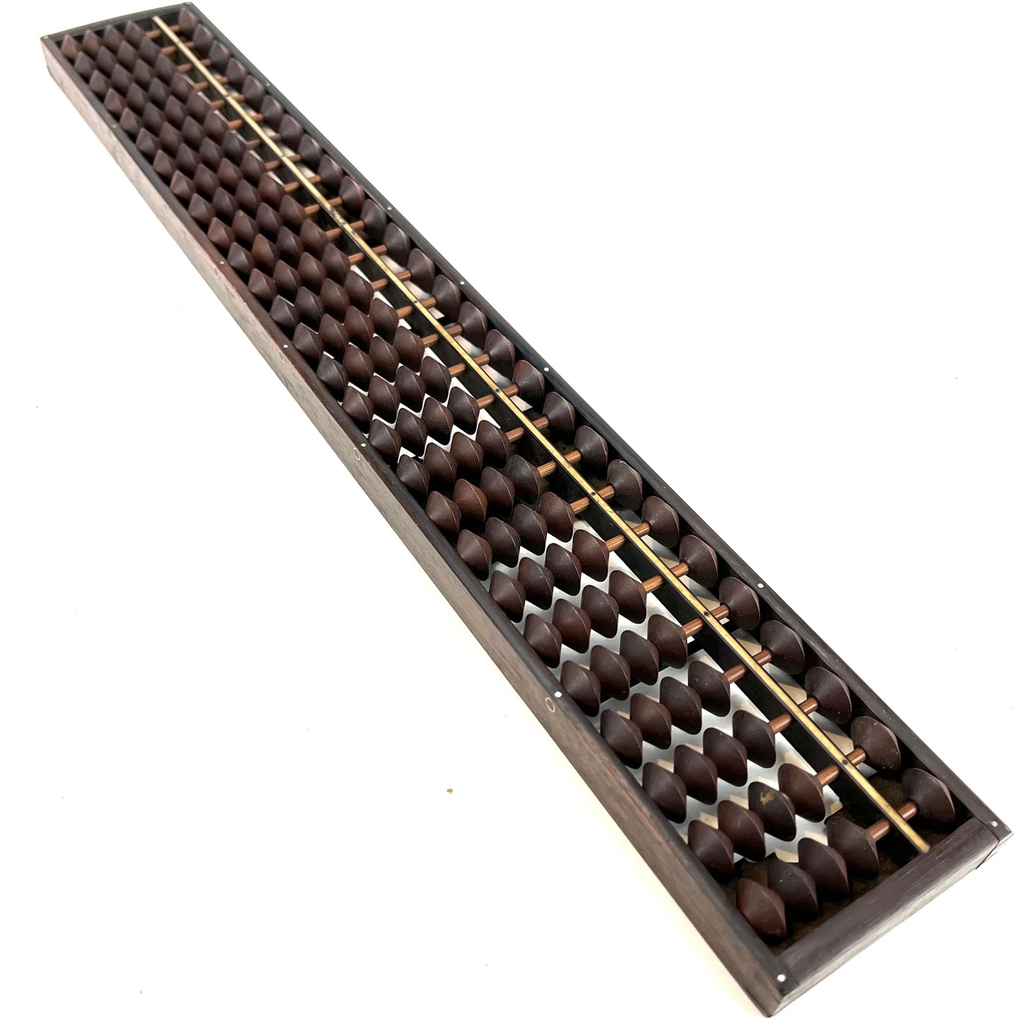 Japanese Abacus Soroban 126 Wooden Bead w/ Rolled Fingerboard 26 Decimal Places 15”Wide