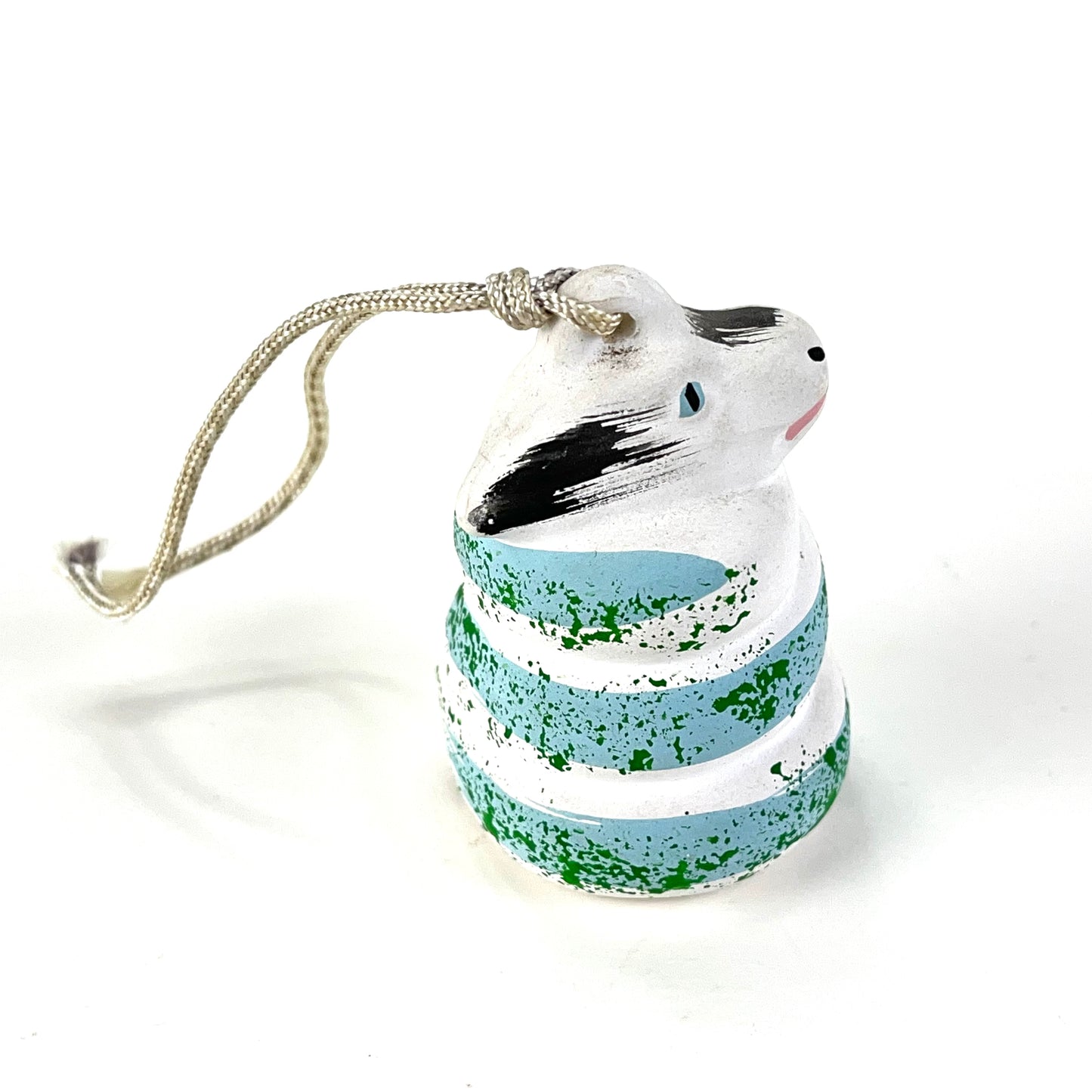 Vintage Japanese Zodiac Animal Dragon Small Ceramic Bell 2”