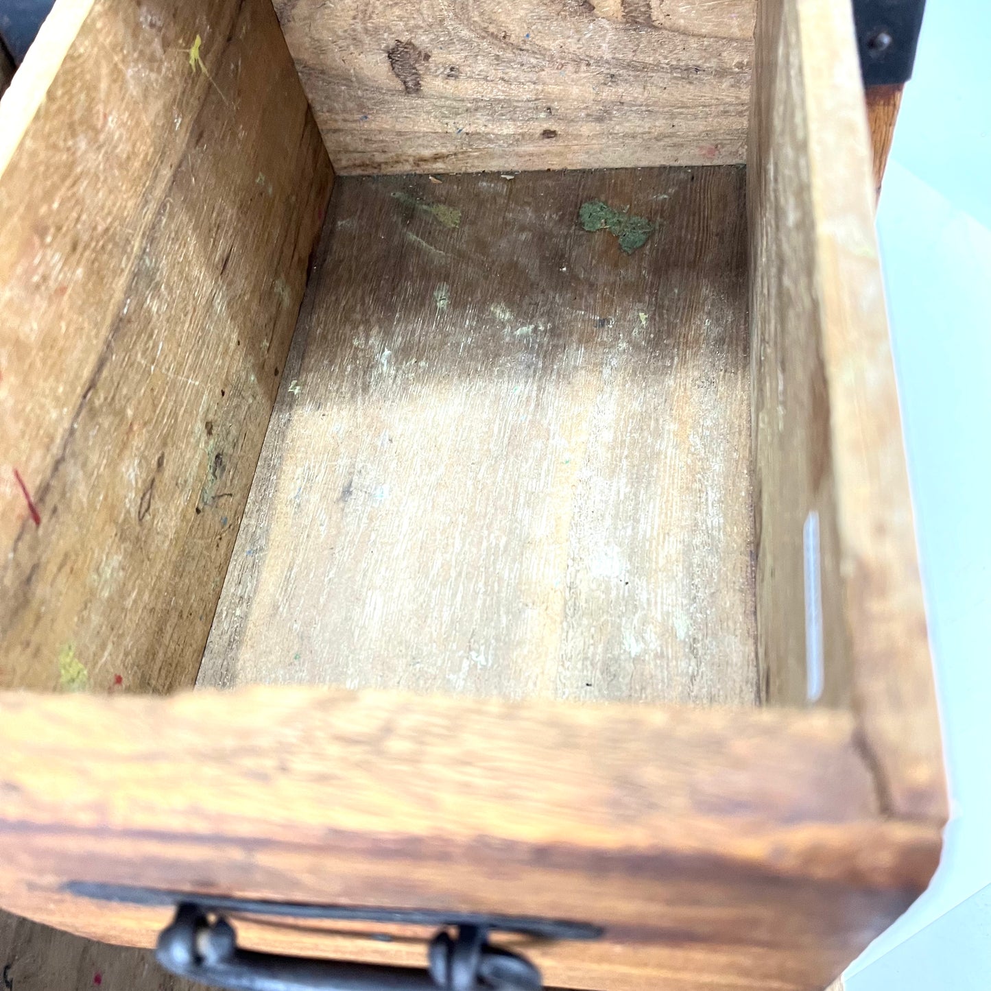 Antique Japanese Meiji Era c1910 Suzuribako Calligraphy Chest Kiri Wood Tansu 14"