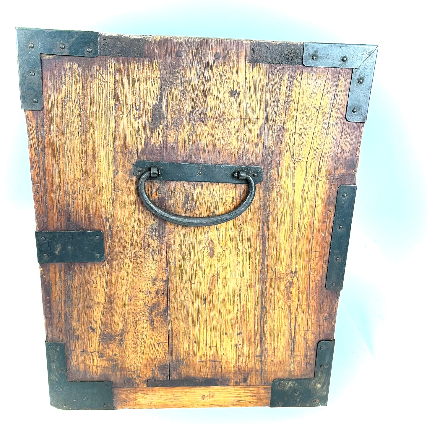 Antique Japanese Meiji Era c1910 Suzuribako Calligraphy Chest Kiri Wood Tansu 14"