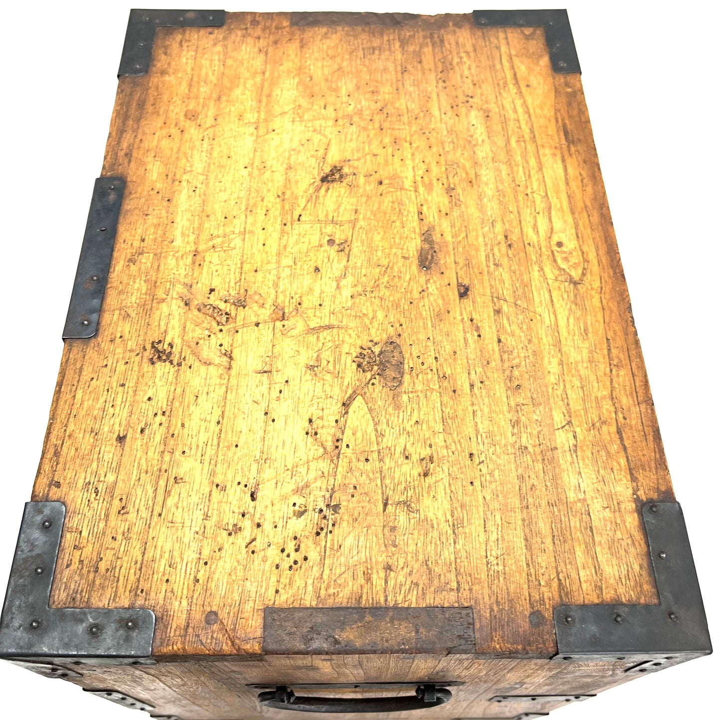 Antique Japanese Meiji Era c1910 Suzuribako Calligraphy Chest Kiri Wood Tansu 14"