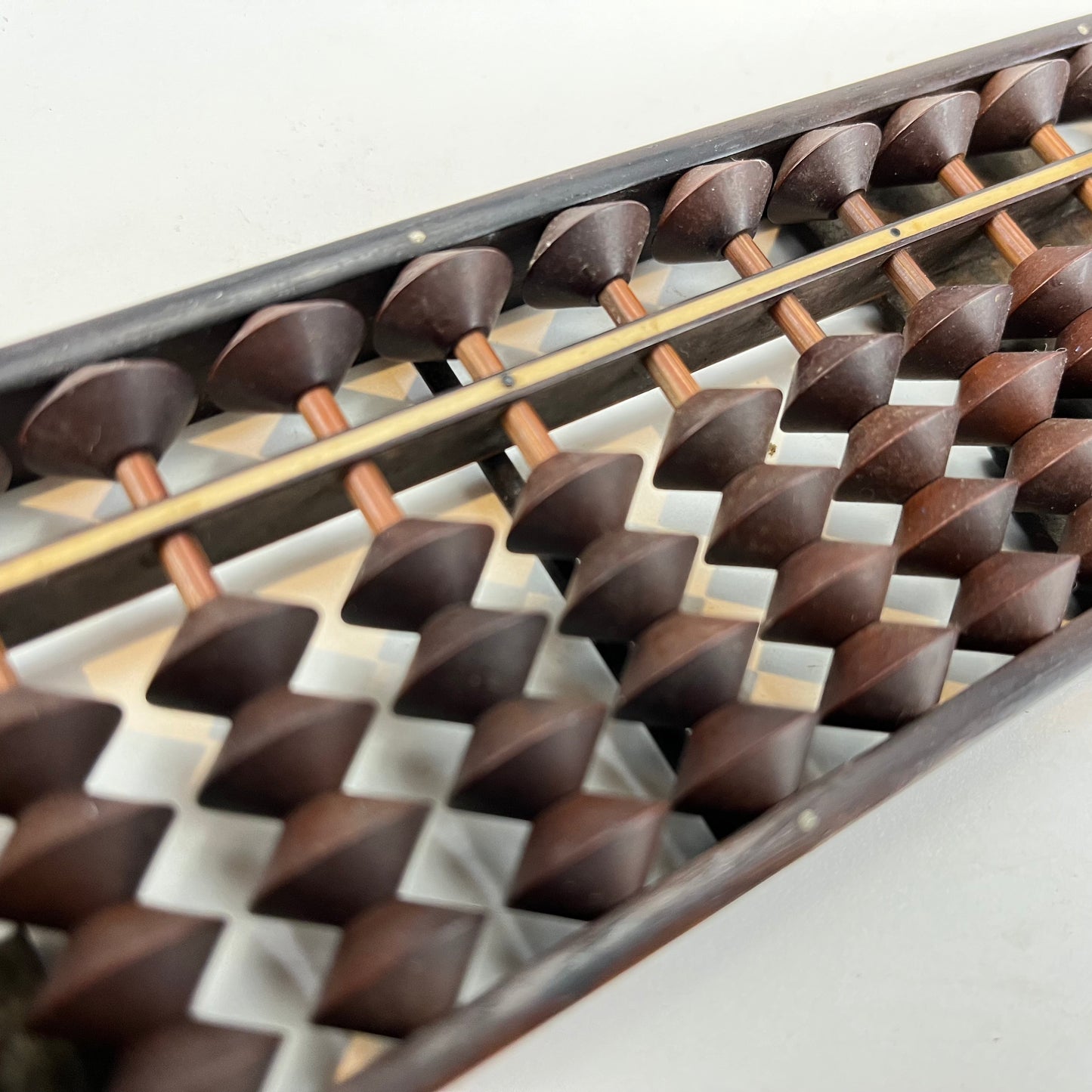 Japanese Abacus Soroban 126 Wooden Bead w/ Rolled Fingerboard 26 Decimal Places 15”Wide