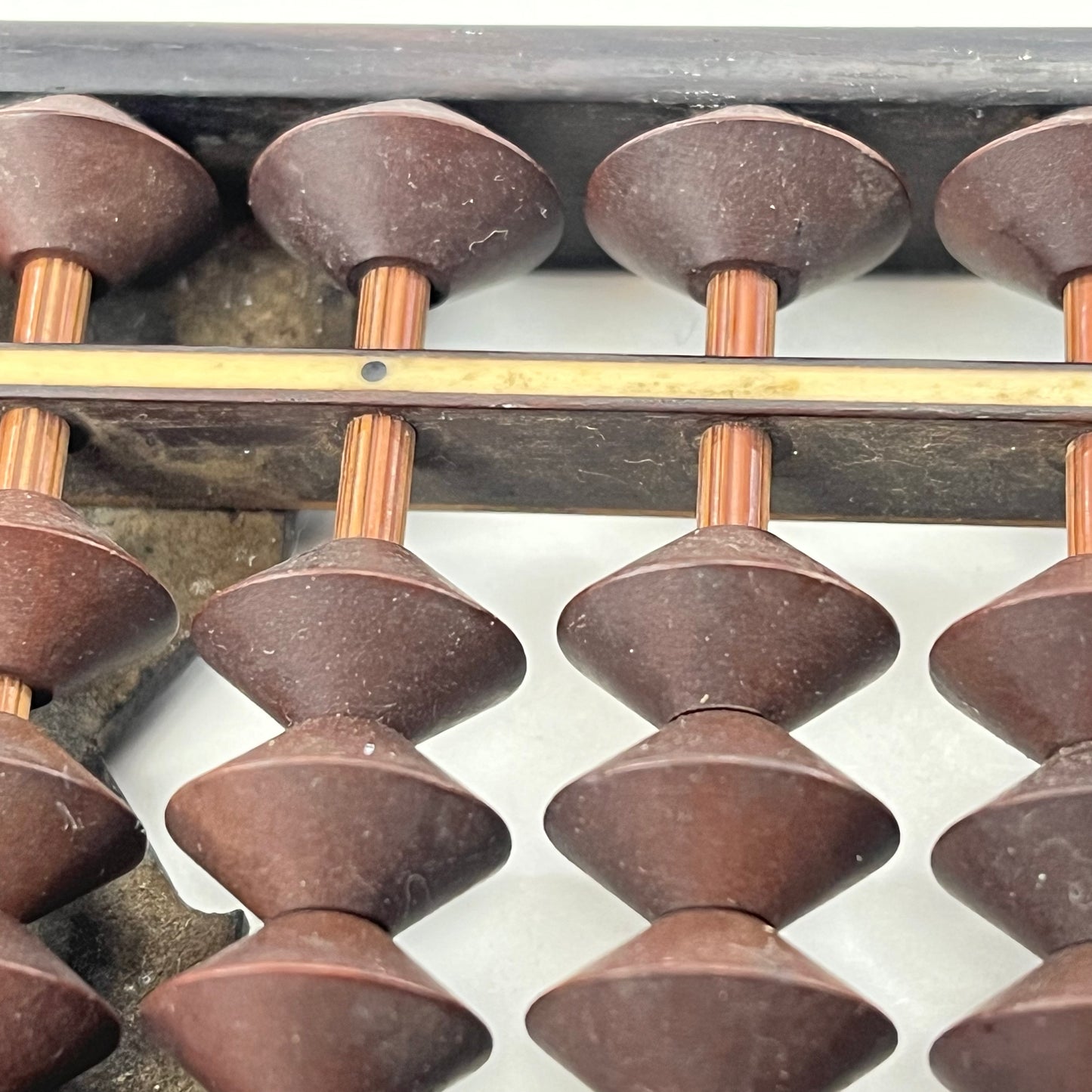 Japanese Abacus Soroban 126 Wooden Bead w/ Rolled Fingerboard 26 Decimal Places 15”Wide