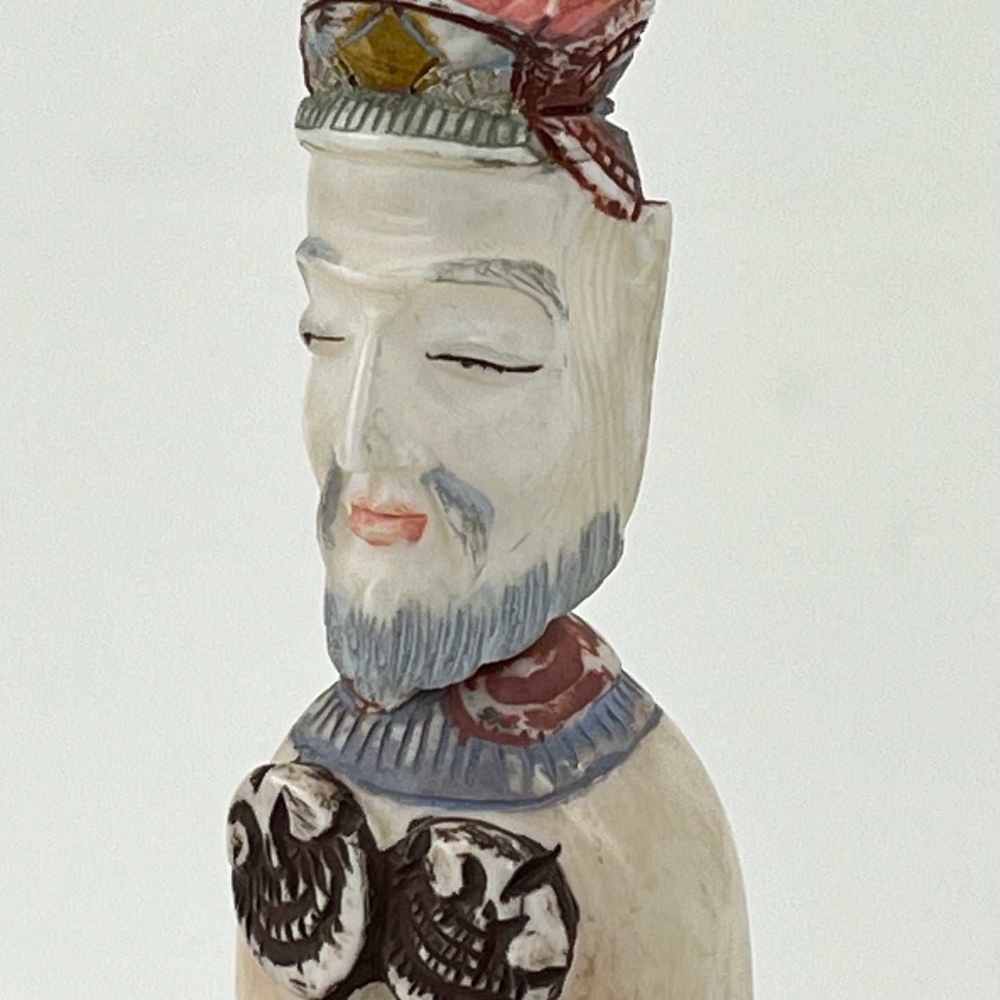 Vintage Chinese Pair of Snuff Bottles Man & Woman