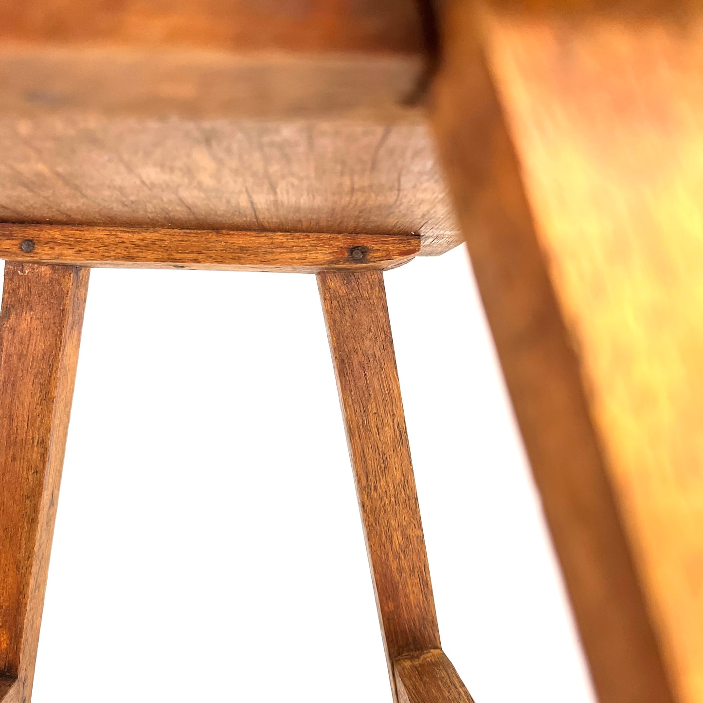 Antique Japanese Taisho Era c1920's Step-stool Mortis & Tenon Joinery