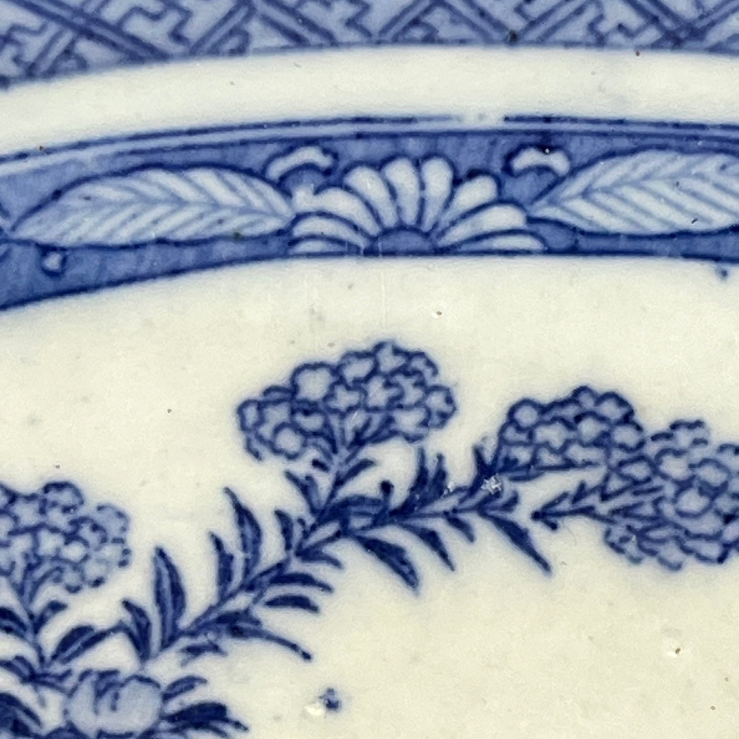 Antique Japanese Meiji Era Octagonal Ceramic Imari Plates Ikebana Motif