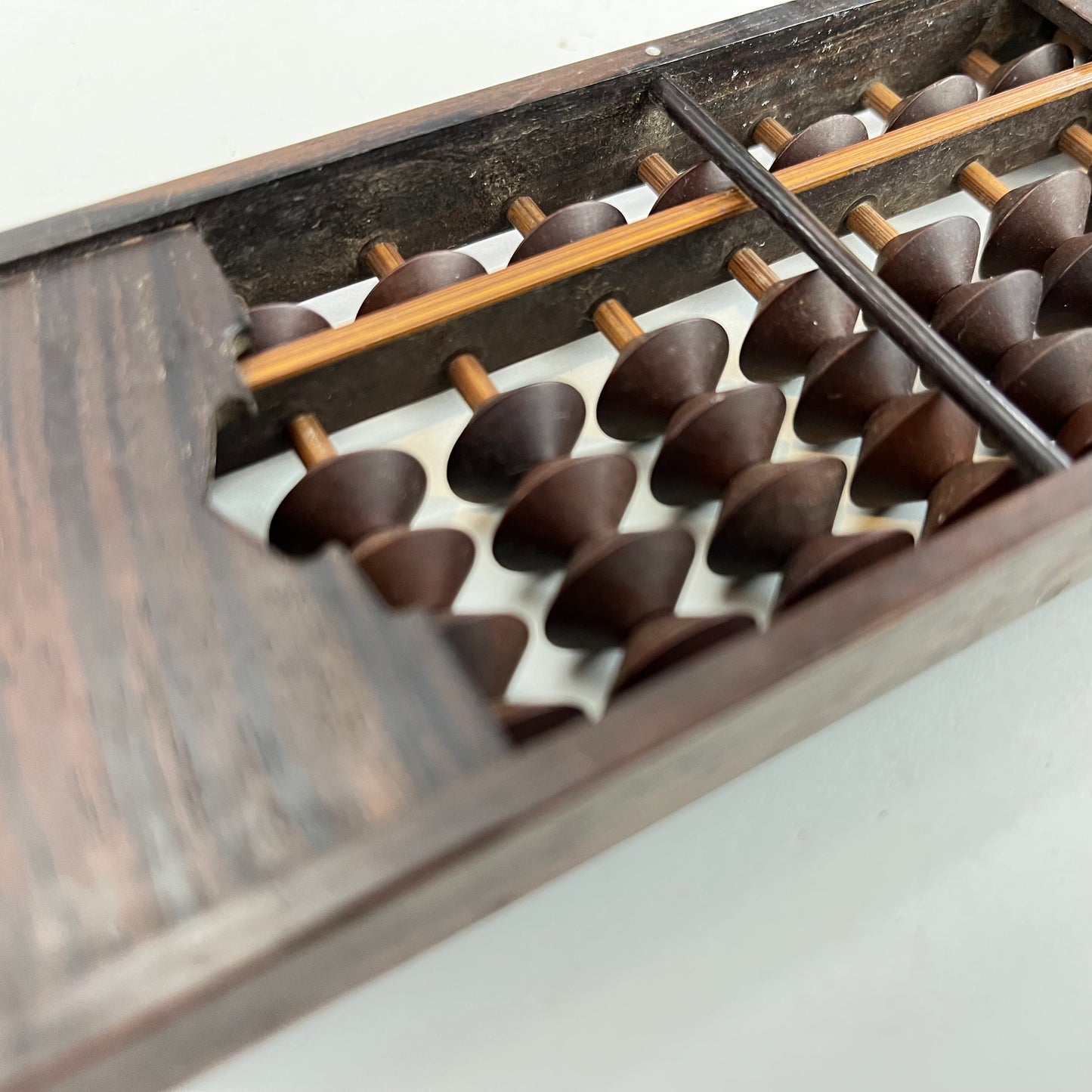 Japanese Abacus Soroban 126 Wooden Bead w/ Rolled Fingerboard 26 Decimal Places 15”Wide