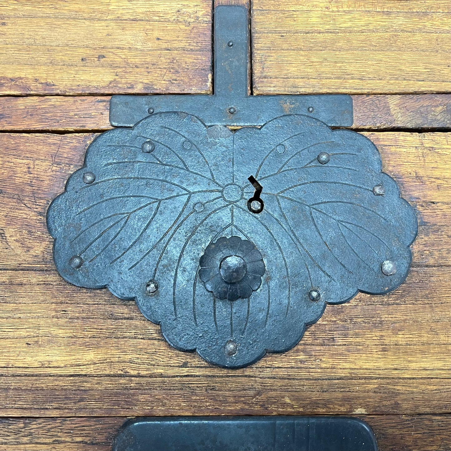 Antique Japanese Meiji Era c1910 Suzuribako Calligraphy Chest Kiri Wood Tansu 14"