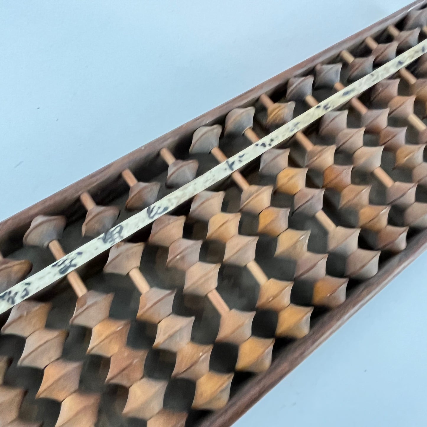 Japanese Abacus Soroban 126 Wooden Bead w/ Rolled Fingerboard 26 Decimal Places 15”Wide