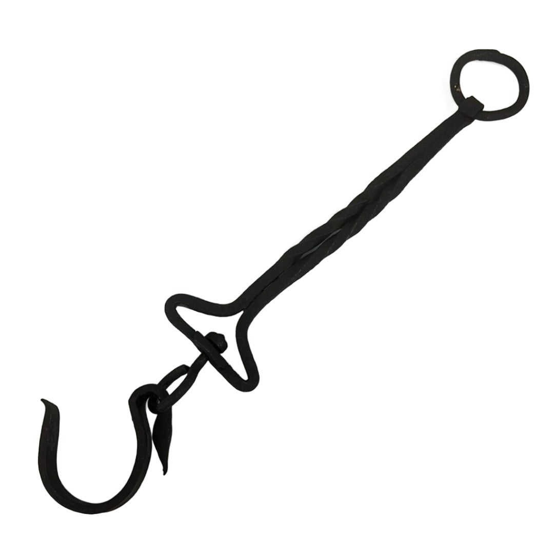 Antique Japanese 19th Century Iron Jizaikagi Kettle Hook Antique Japanese 19th Century Iron Jizaikagi Kettle Hook