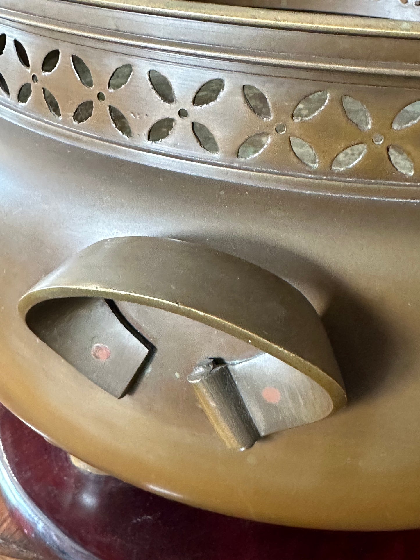 Vintage Japanese Bronze Hibachi Brazier Large 17" Planter
