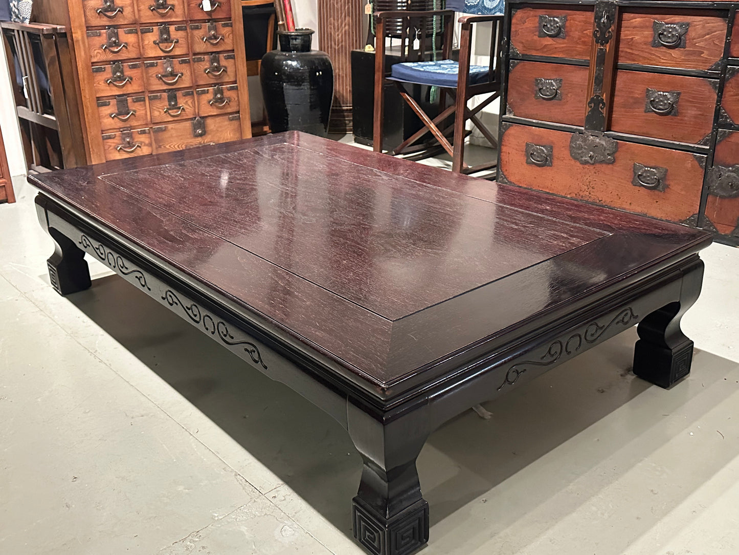 Vintage Japanese Coffee Table Karin Wood (Quince) 36"x59"