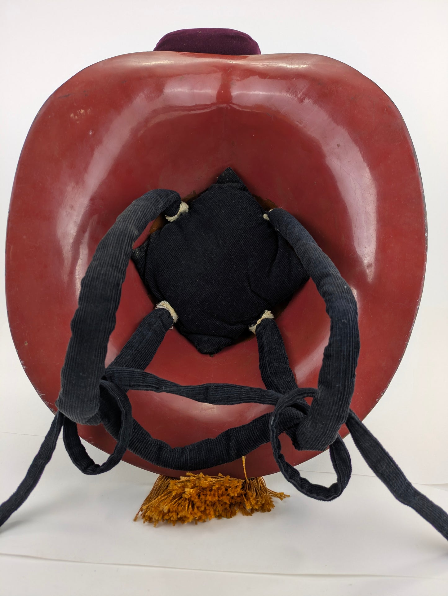 Japanese Edo Period Samurai Jingasa Kabuto Helmet Vine-Oak Mon LS#117