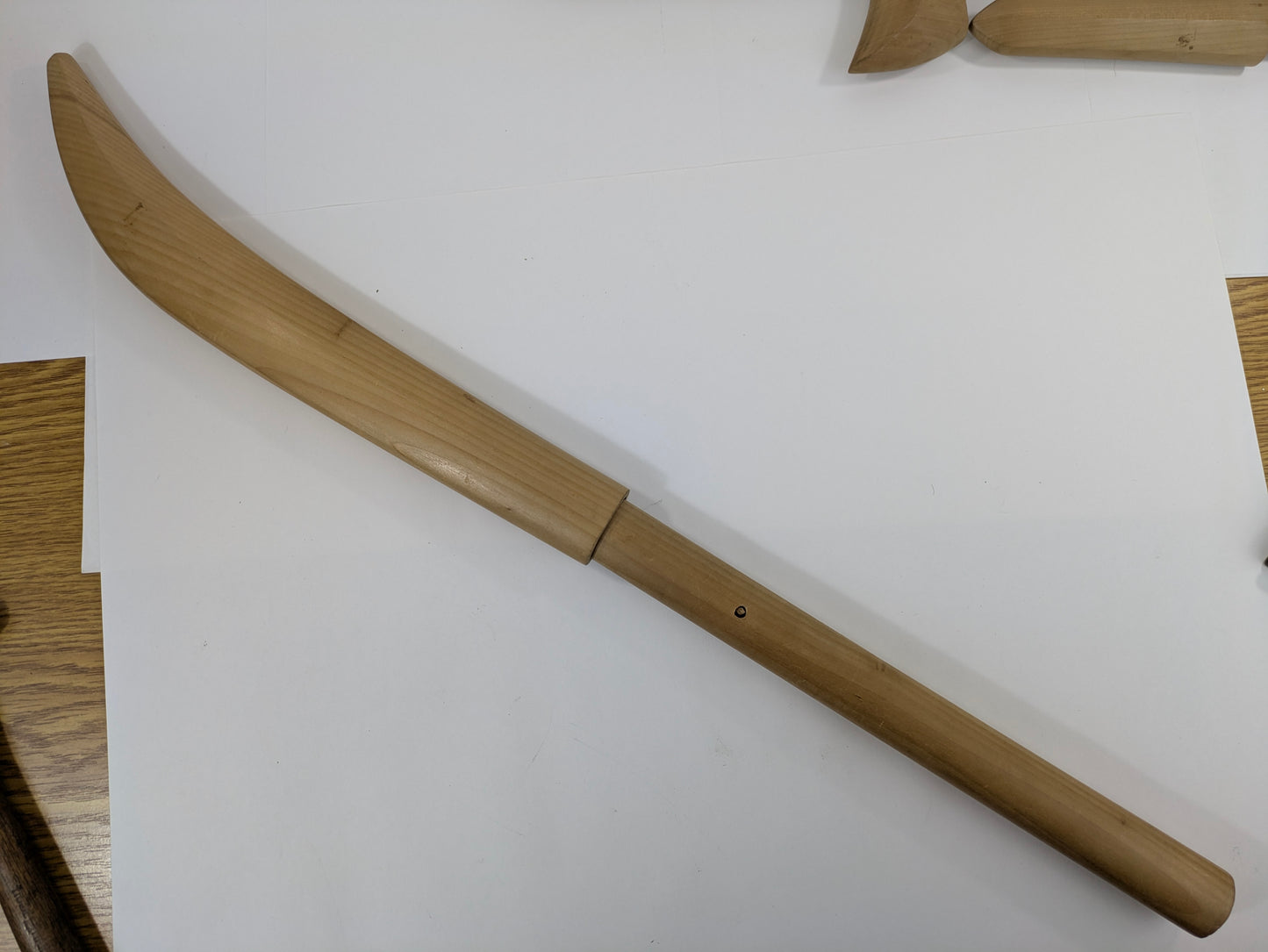 Japanese Edo Era Naginata Blade Signed “Harunobuyoshi” 16"