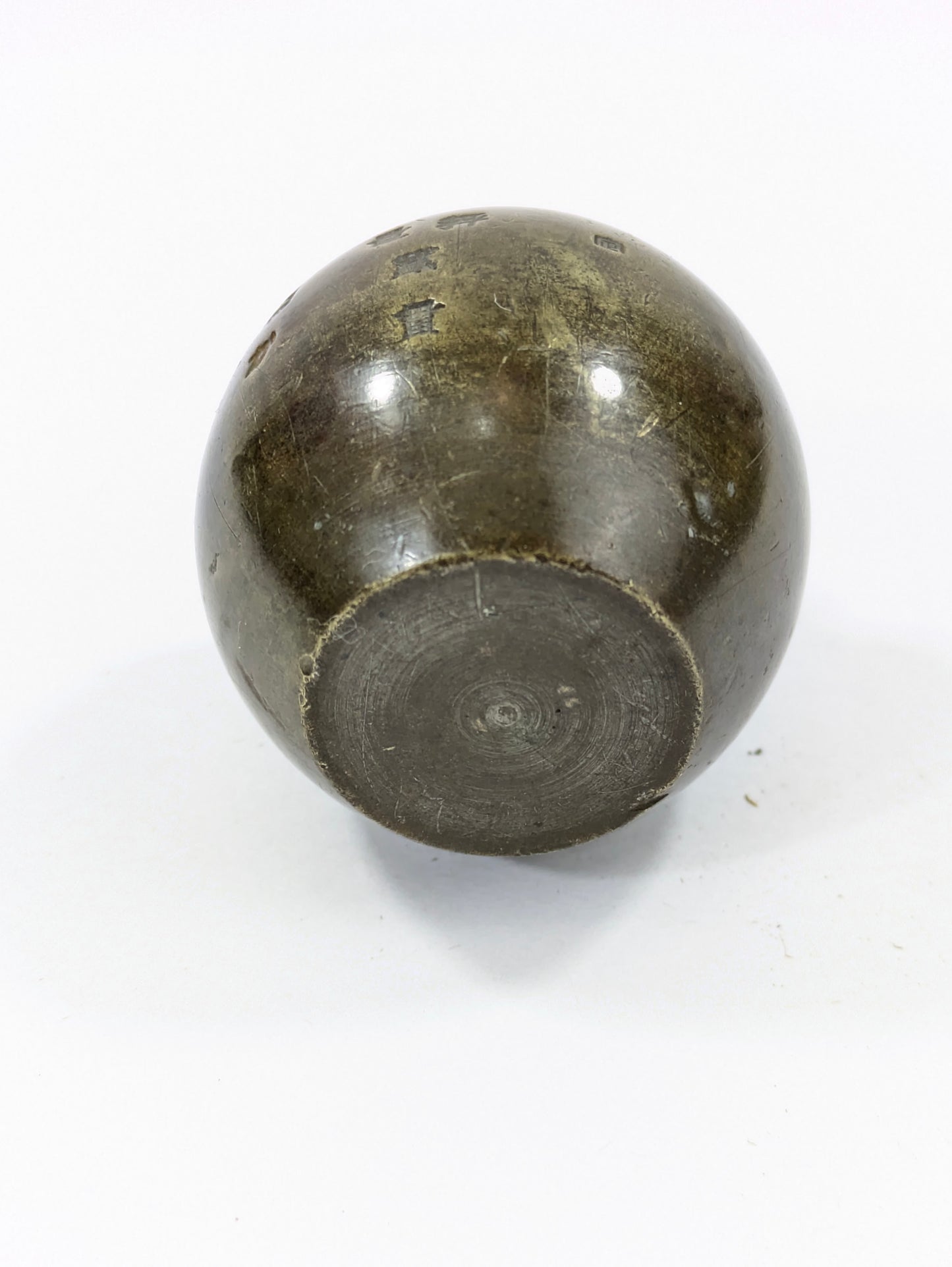 Antique Japanese Meiji Era (1868-1912) Bronze Hakari Tenbin Balance 10.6oz 2"