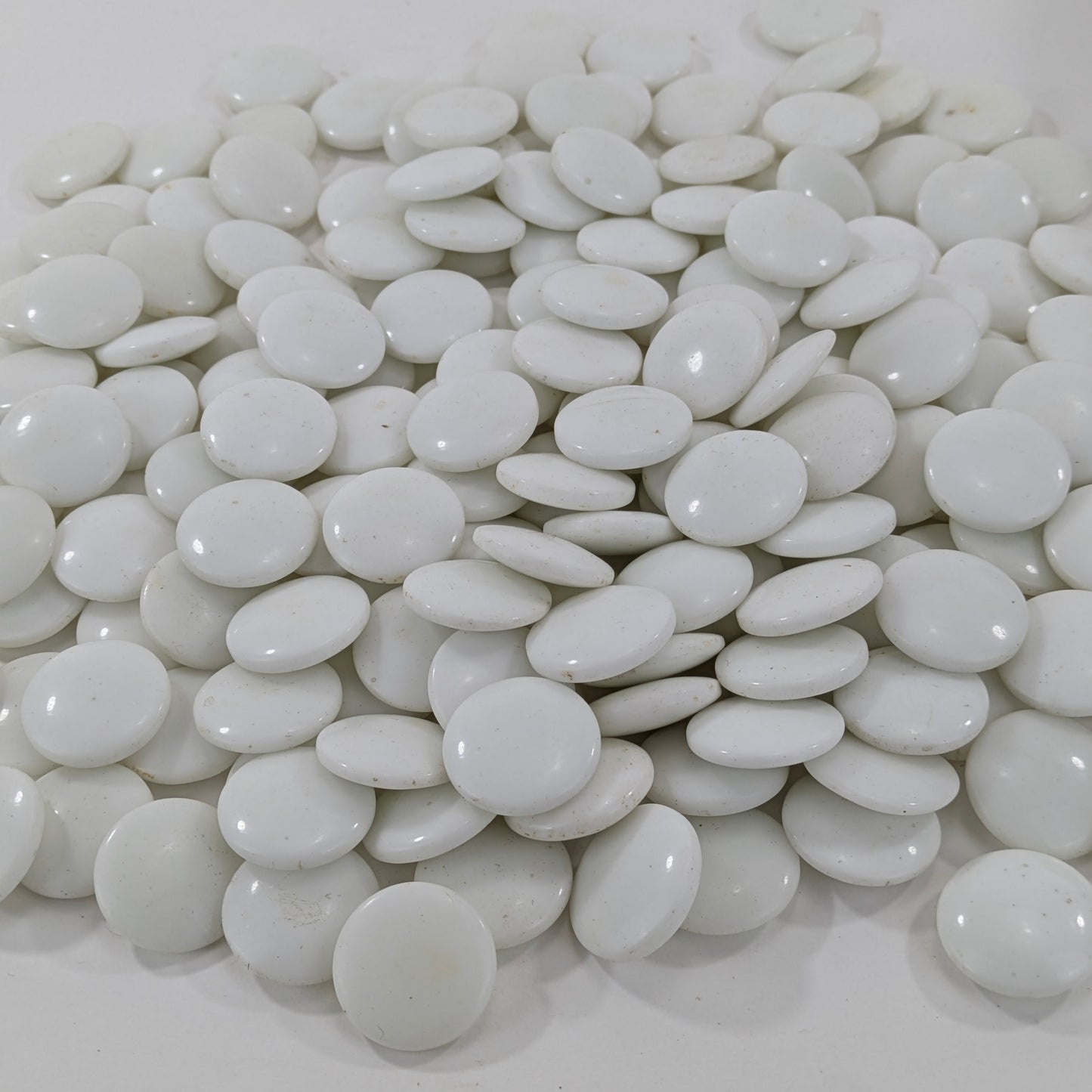 Vintage Go Stones Full Set of Glass Black & White