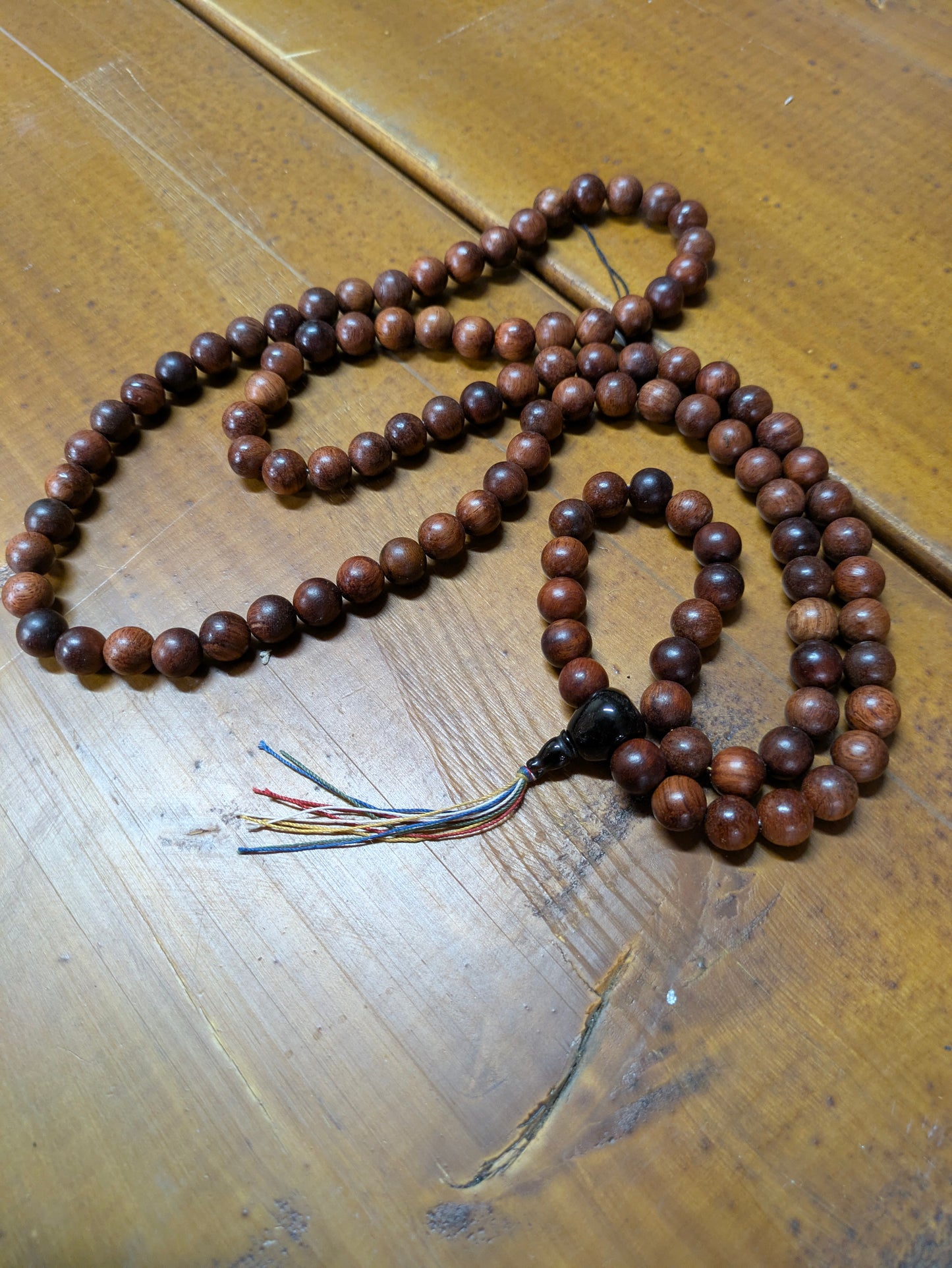 Juzu, Mala, Beads, 108, Buddhist Prayer Beads, Counting Beads Red Wood, Onix Counting Stone, Bracelet/Necklace,