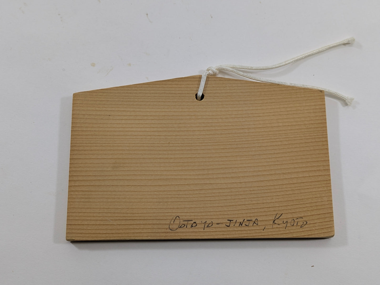 Vintage Japanese Ema Prayer Plaque Running Horse Sugi Wood 5.5"