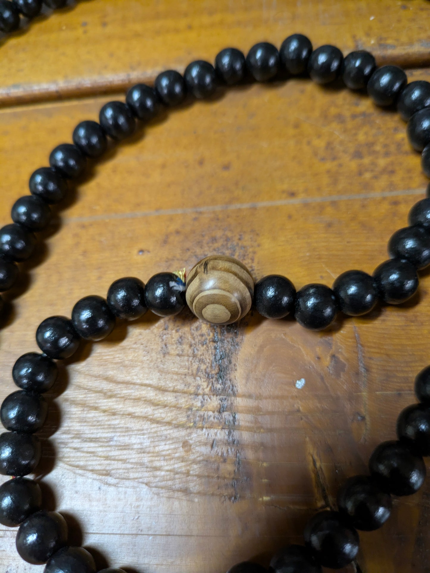 Juzu, Mala, Beads, 108, Buddhist Prayer Beads, Counting Beads Black Wood, Light Wood Counting Stone Bracelet/Necklace