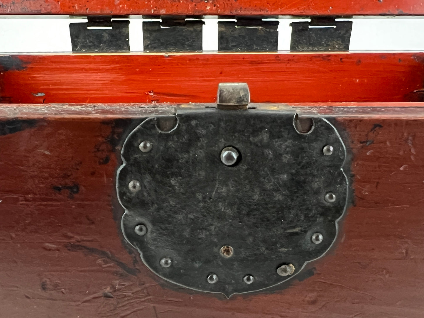 Antique Japanese Sugi Wood Suzuribako Calligraphy Tansu Chest Abacus 9.5"