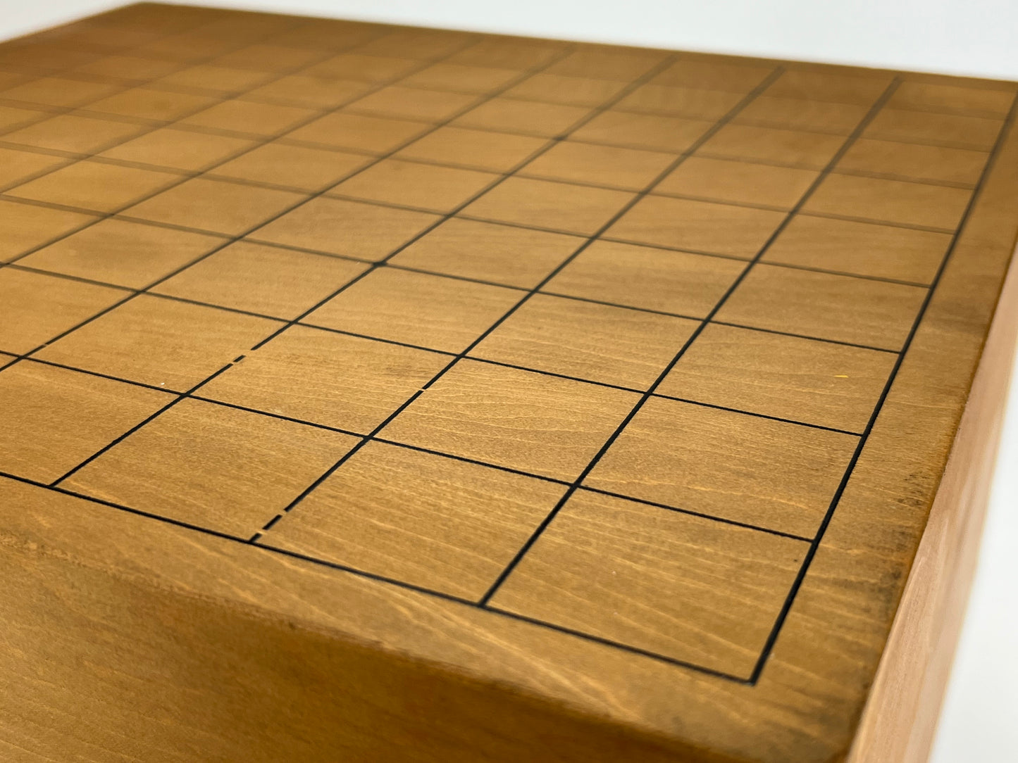 Vintage Japanese Shogiban 7" Thick Shinkaya Shogi Chess Board