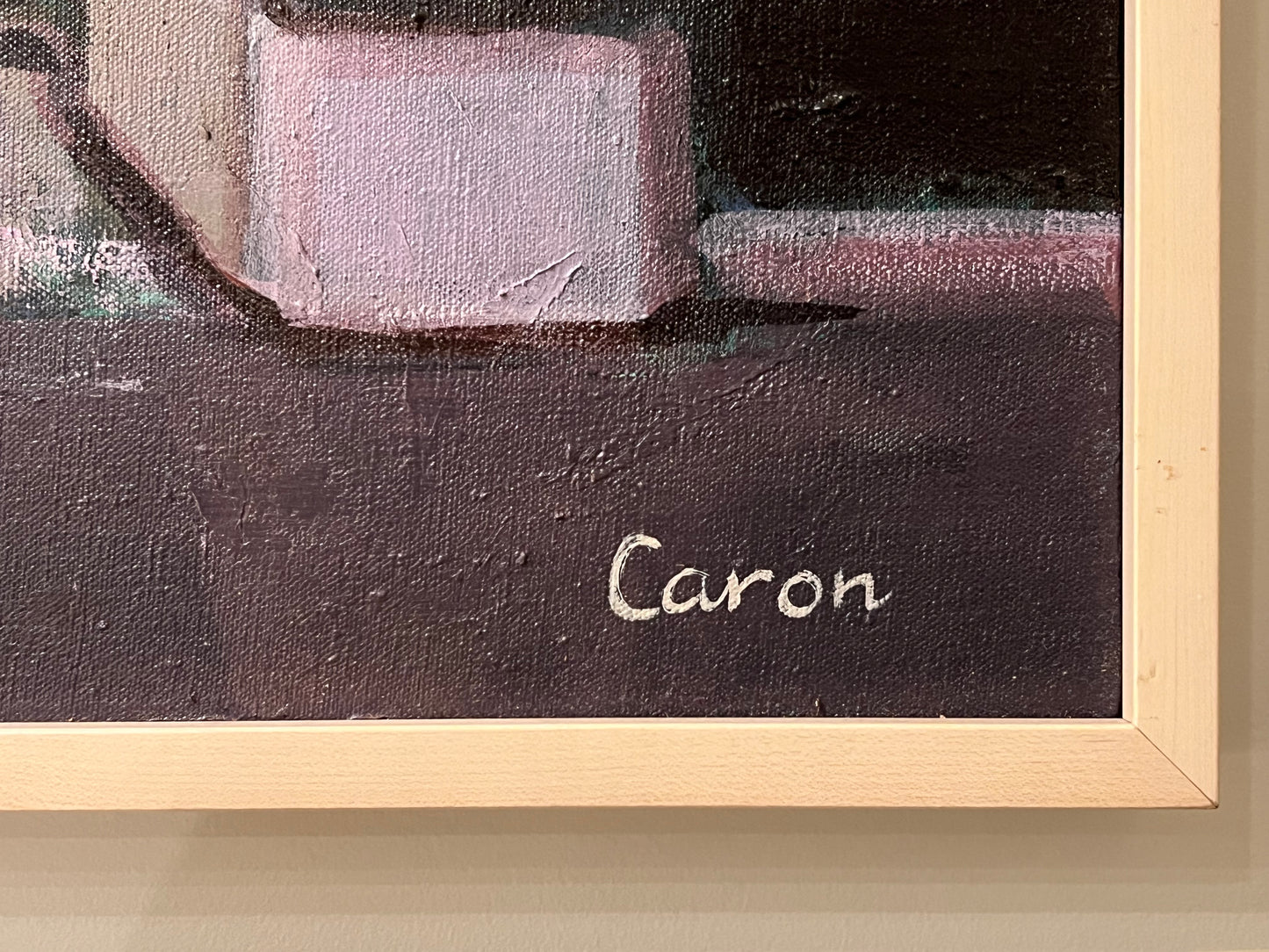 Sidonie Caron Framed Original Painting "Stepping Out in Her Kimono" 54"x44"