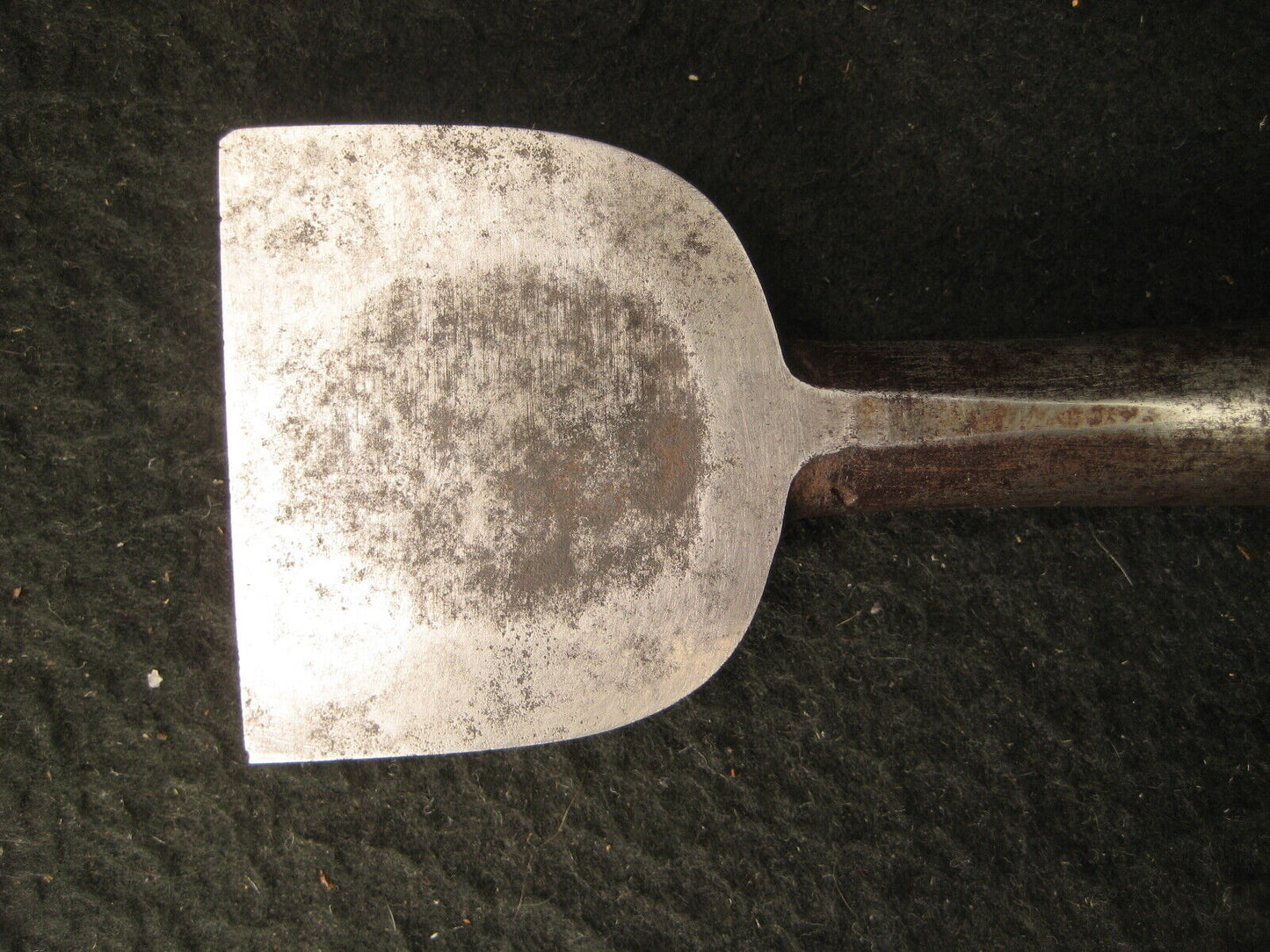 Vintage Japanese Signed Tool Laminated Forged Iron Blade Nomi Chisel Red Oak