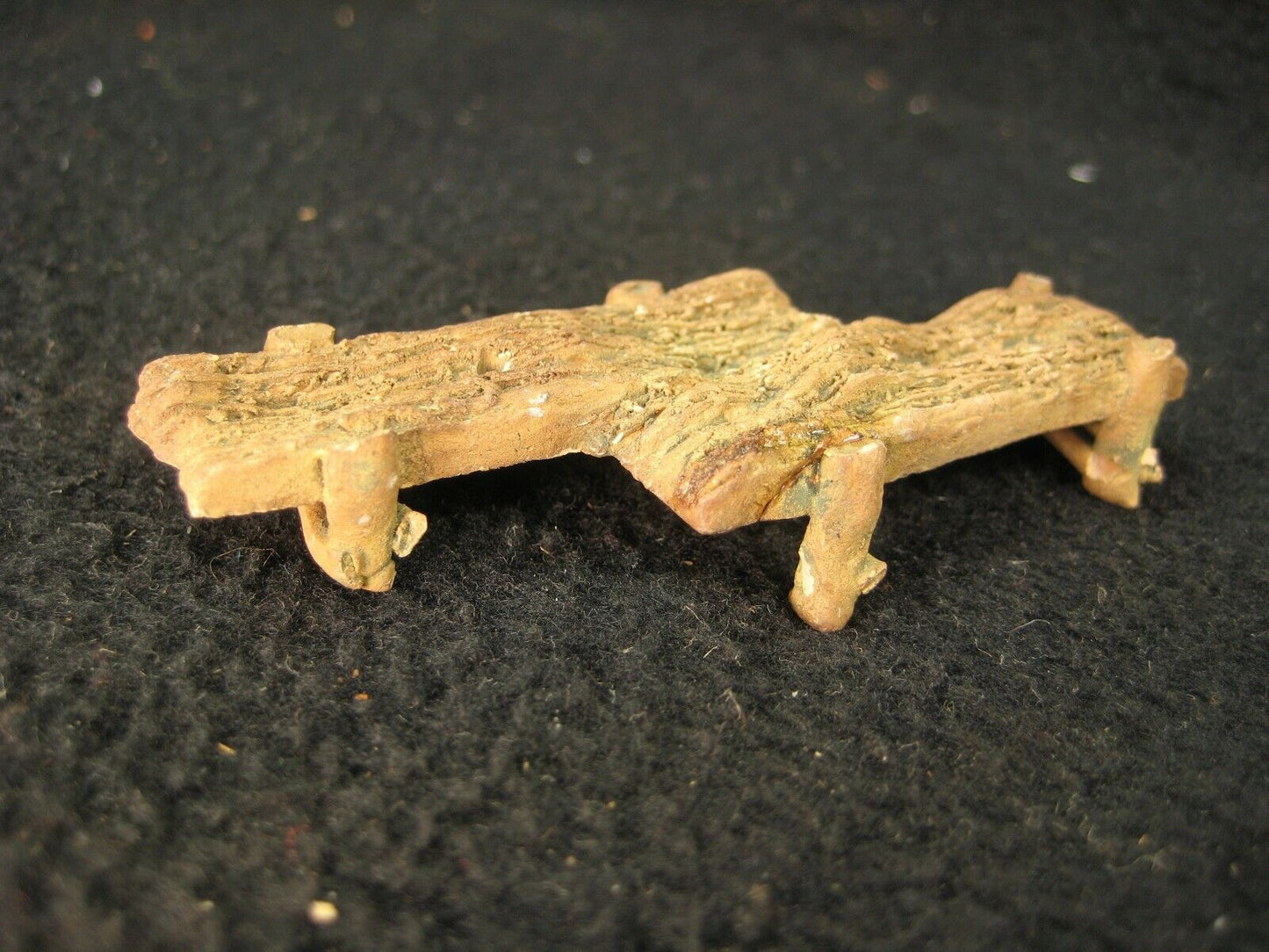 Antique Japanese Decorative Bonsai Miniature Two Plank Garden Bridge