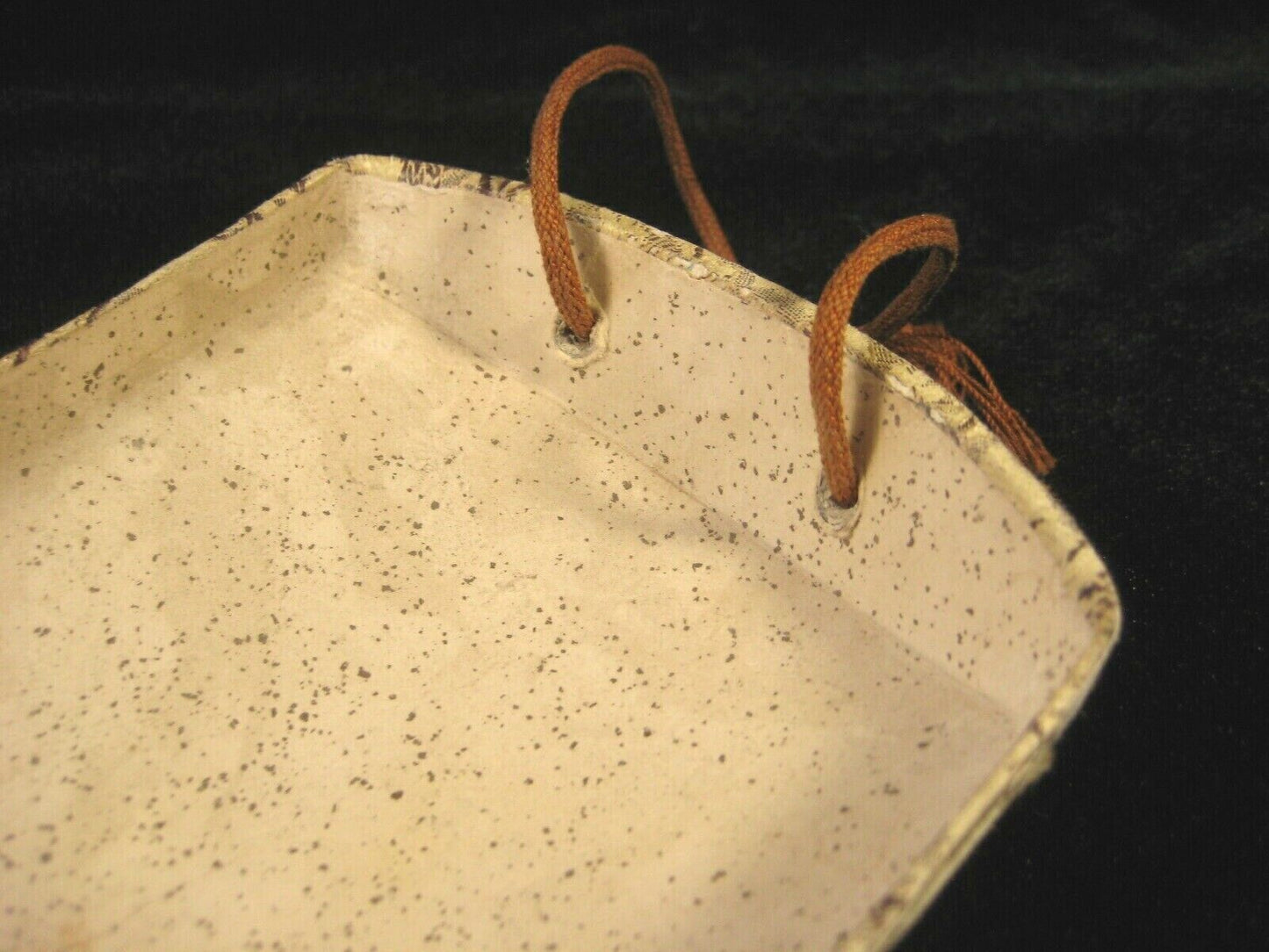 Antique Japanese Shamisen Doukake Side Cover For Dou (Body) Chrysanthemum