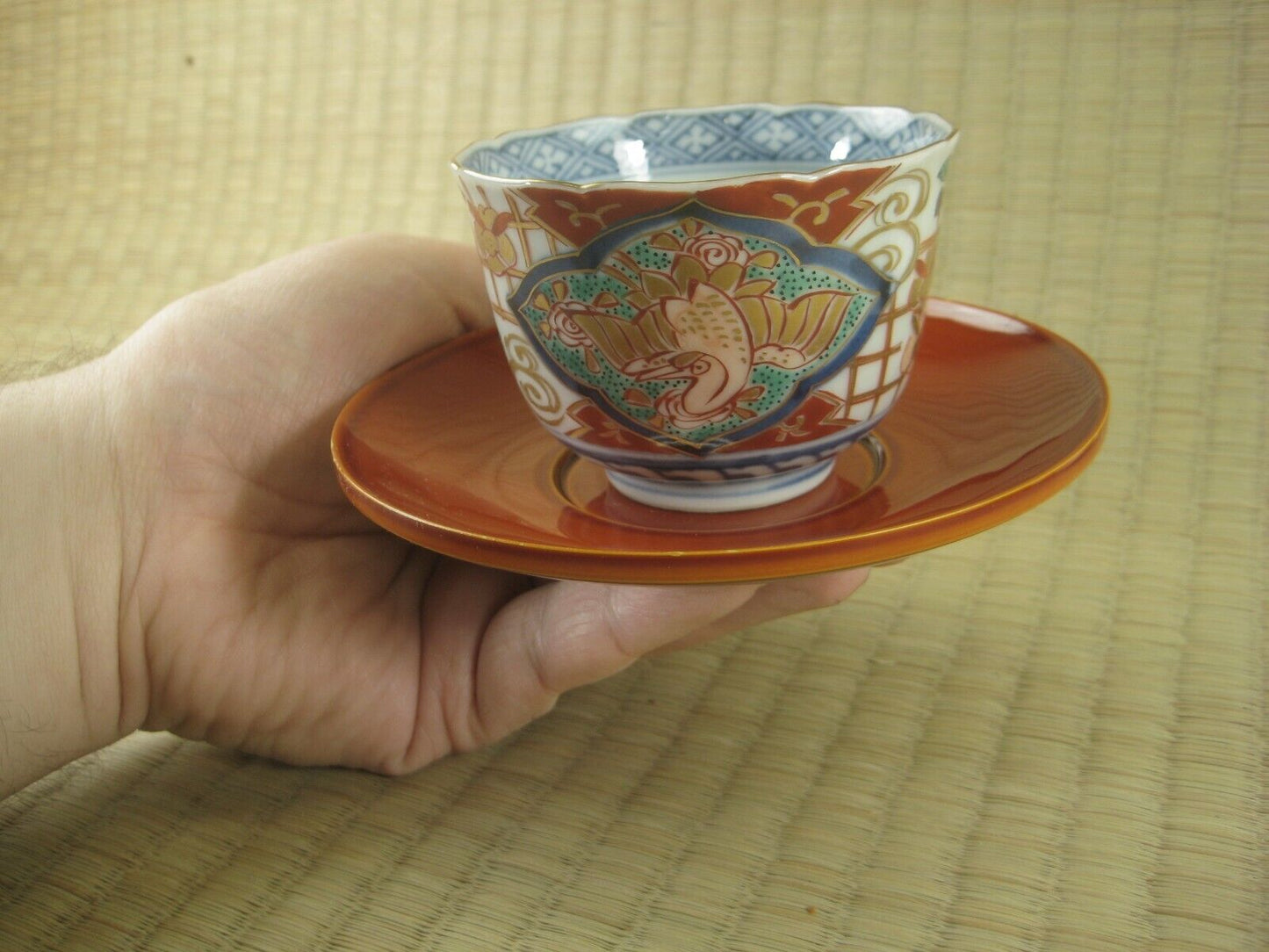 Vintage Japanese Hand Made Wood Hida Shunkei Lacquer Chataku Tea Saucer