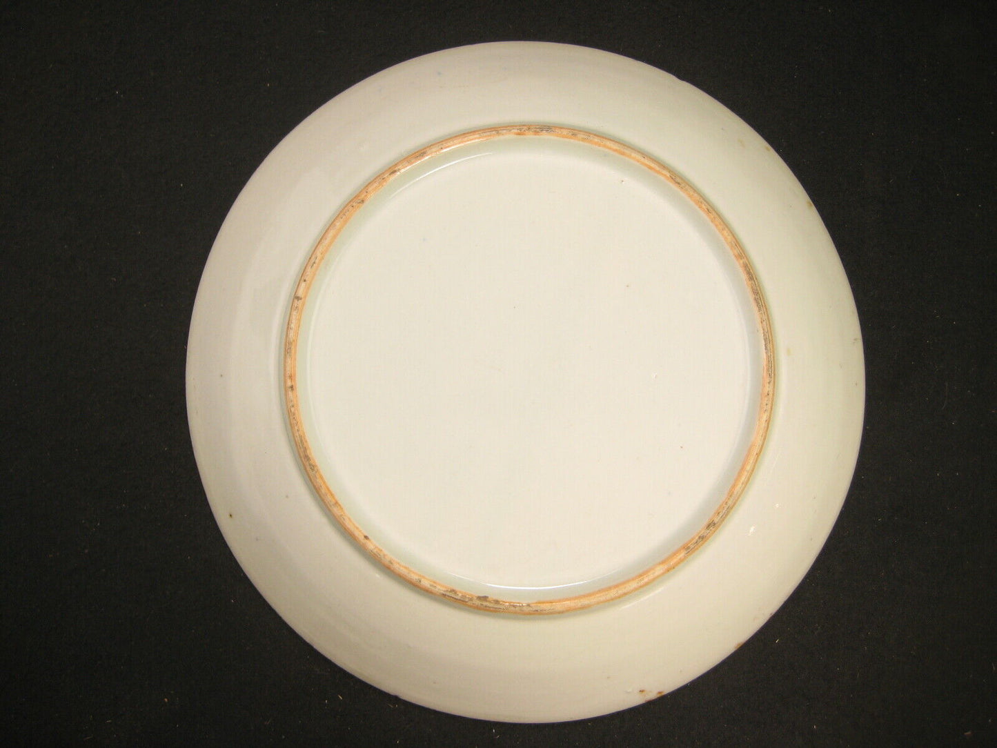 Antique c1900 Meiji Era Japanese Ceramic Imari Plate Cranes Pine & Mt Fuji
