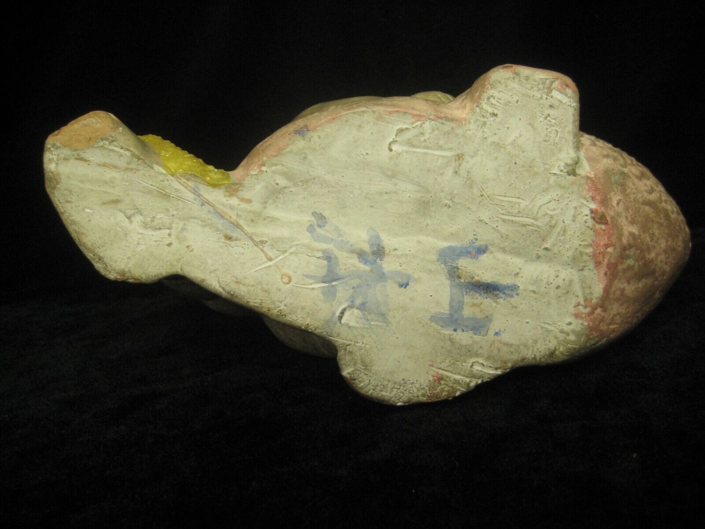 Vintage Japanese Kintaro Doll Ceramic Hand Painted Strong & Brave 8"H