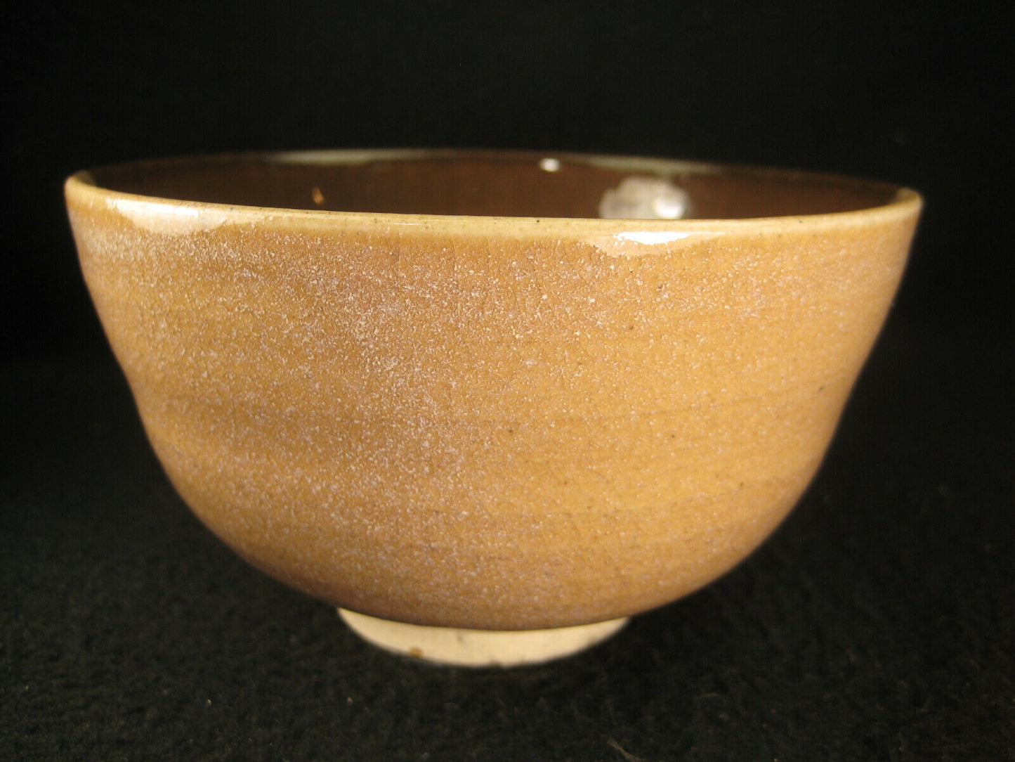 Vintage Japanese Tea Ceremony Ceramic Chawan Tea Bowl Dip Glaze 4.5"