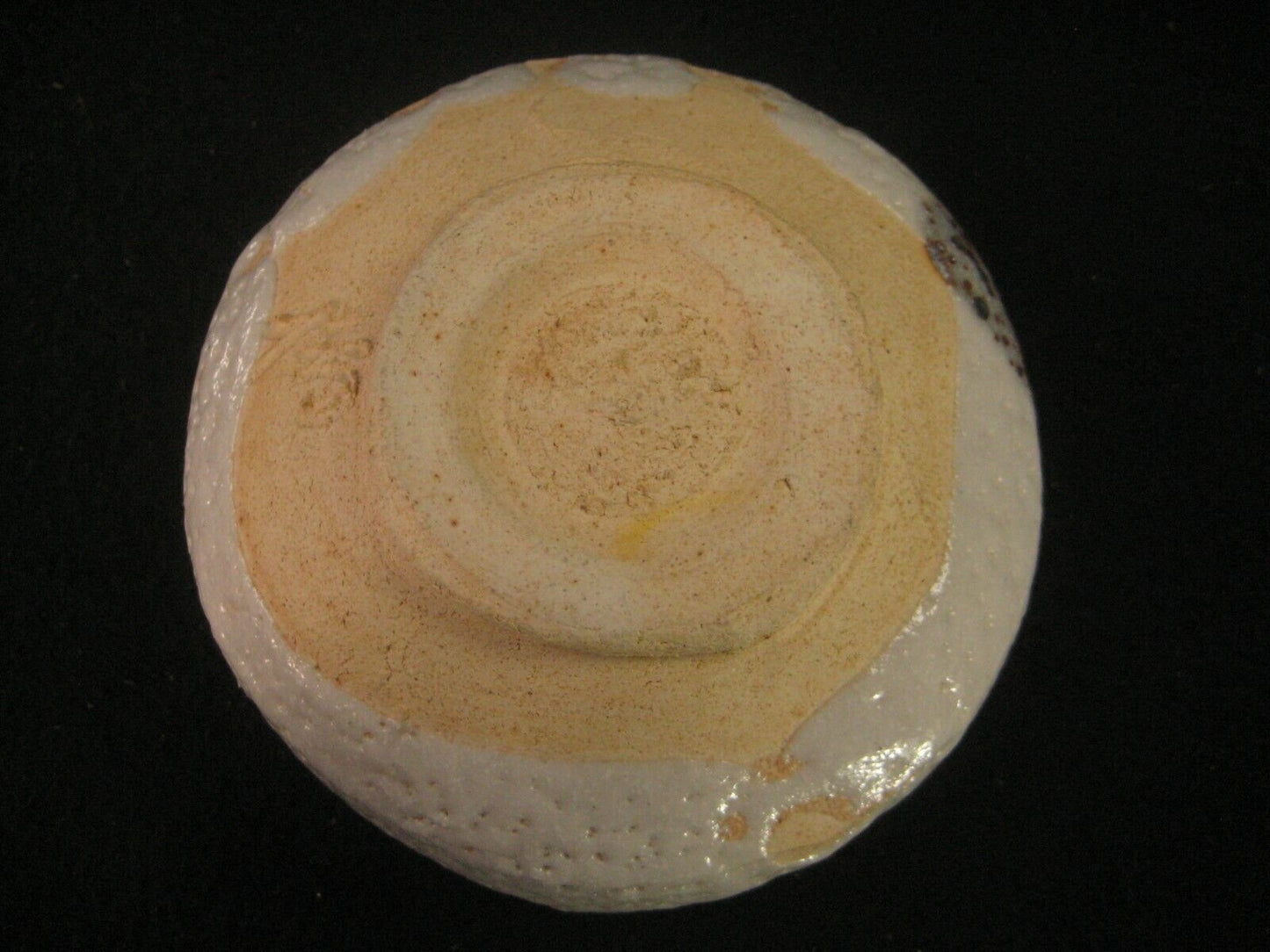 Vintage Japanese Signed Tea Ceremony Ceramic Chawan Large White Tea Bowl