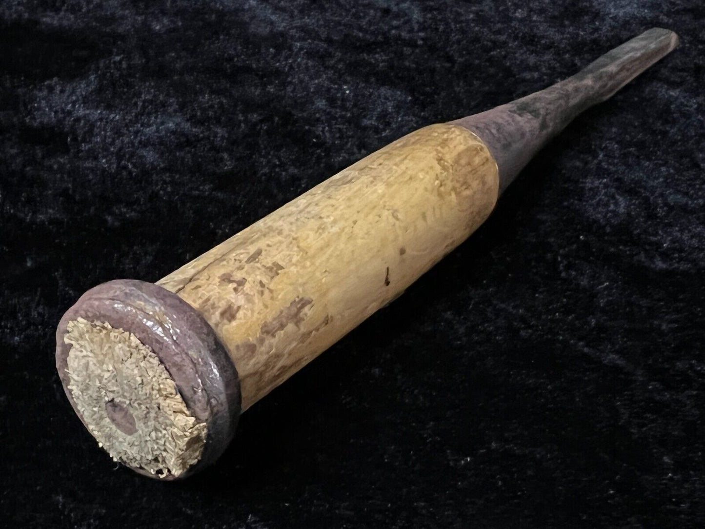 Vintage Japanese Chisel Laminated Forged Iron Blade Nomi Red Oak Handle 1/4"