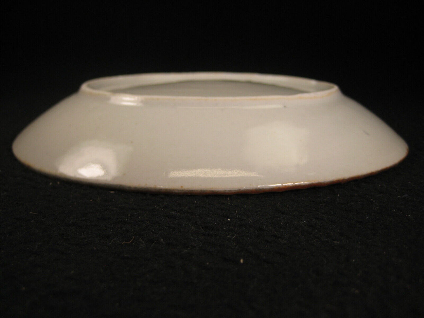 Antique Japanese Meiji Era (C1910) 7" Ceramic Blue/ White Imari Dish Bamboo