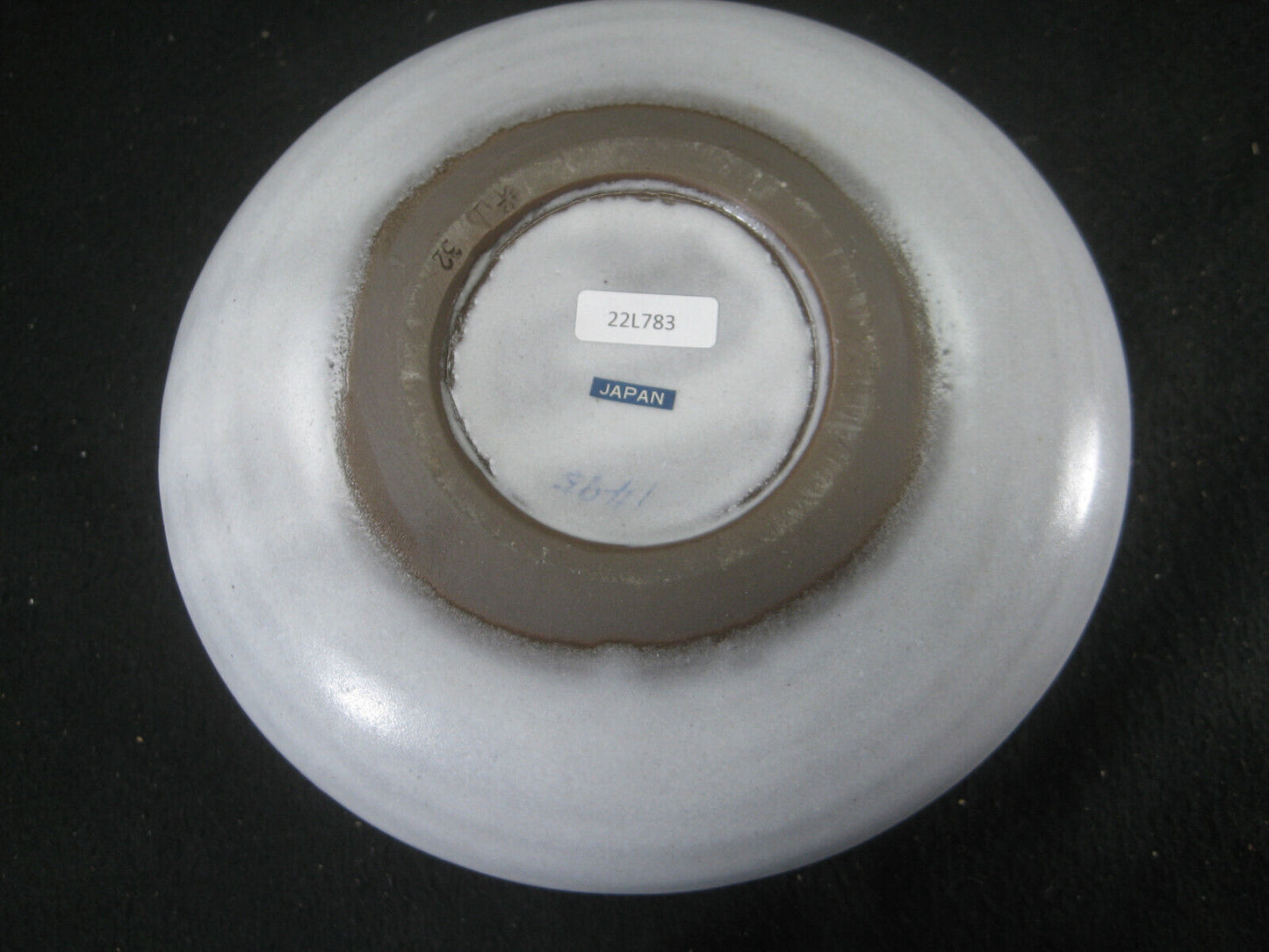 Japanese Ceramic Ikebana Vase With Kenzan Flower Frog Attached Mizuyama 8"