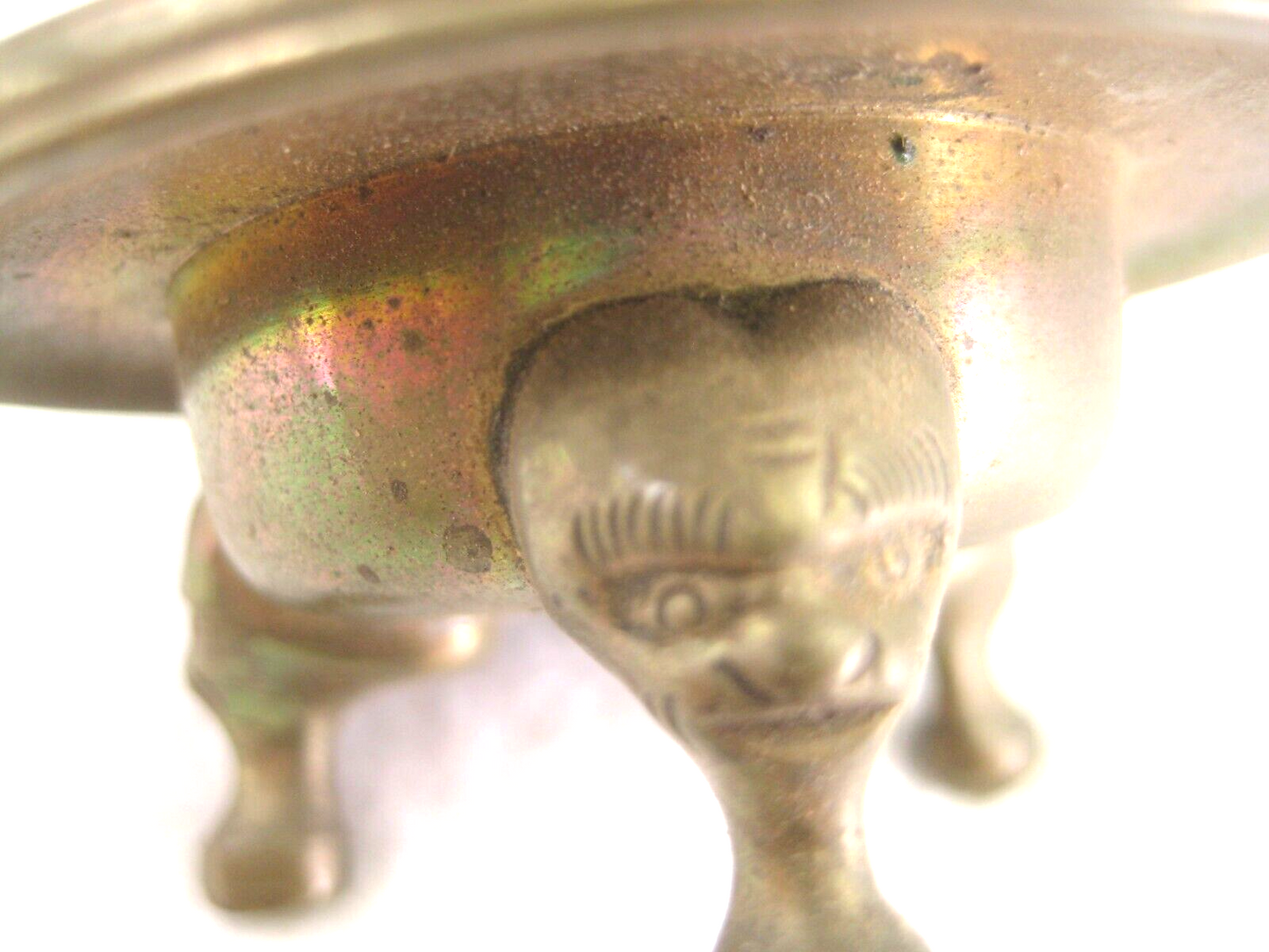 Vintage Japanese Miniature Girls Day Replica Bronze Edo Era Style Hibatchi