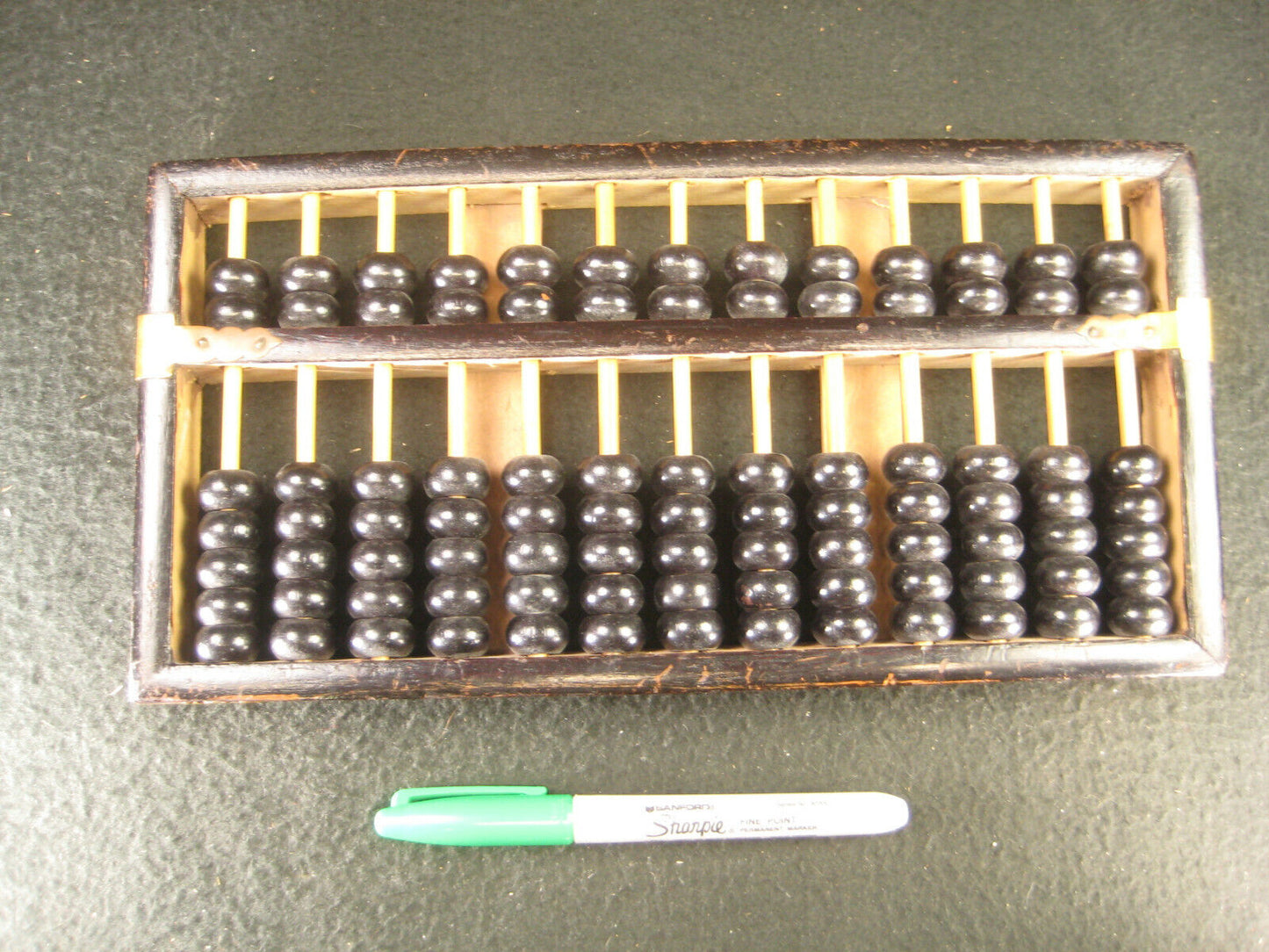 Lotus Flower Brand Chinese Wodden 91 Bead Abacus (C 1960)