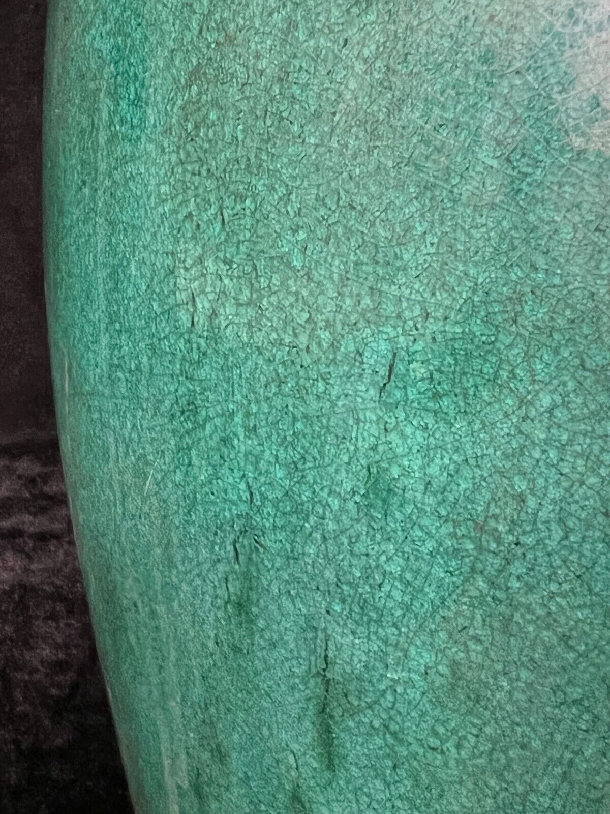 Antique Chinese (c 1890) Shiwan Glaze Large Tea Keg Jug Cask "Qingcha" 13.5"