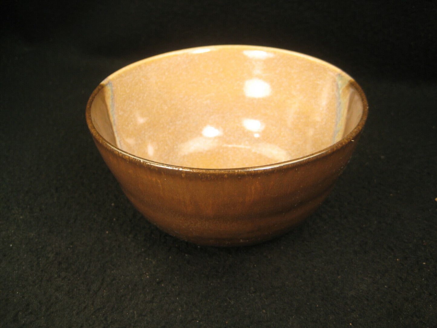 Vintage Japanese Tea Ceremony Ceramic Chawan Tea Bowl Dip Glaze 4.5"