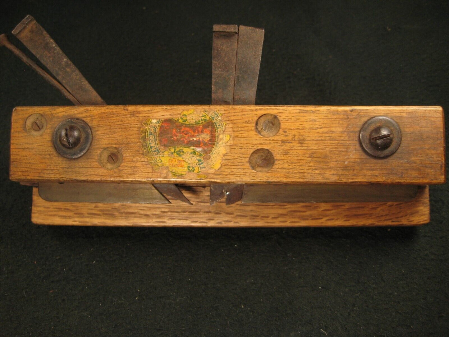 Antique Japanese Tool Kikai-Shakuri-Kana Adjustable Plow Plane